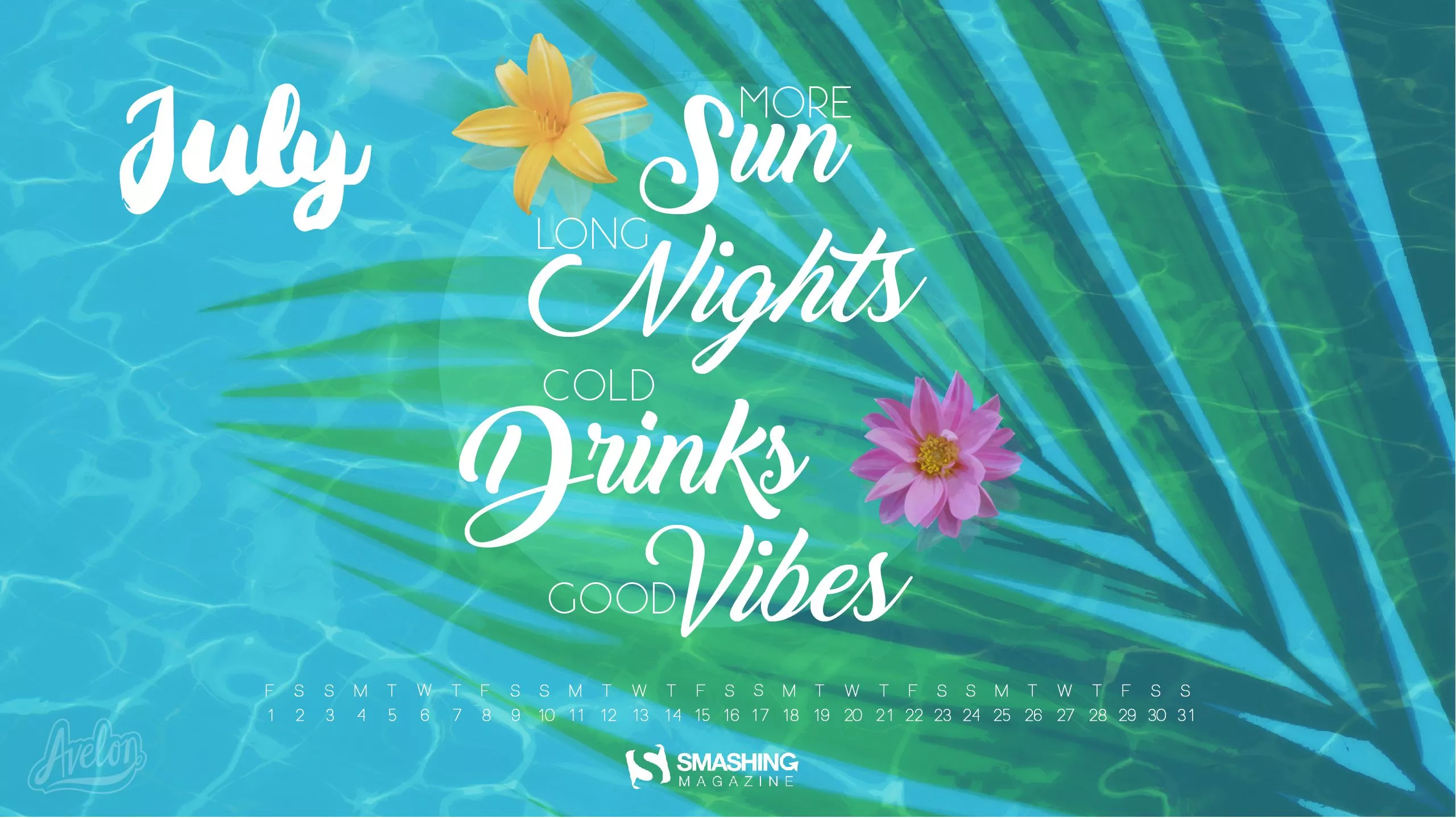 Desktop Wallpaper Calendars: July 2016