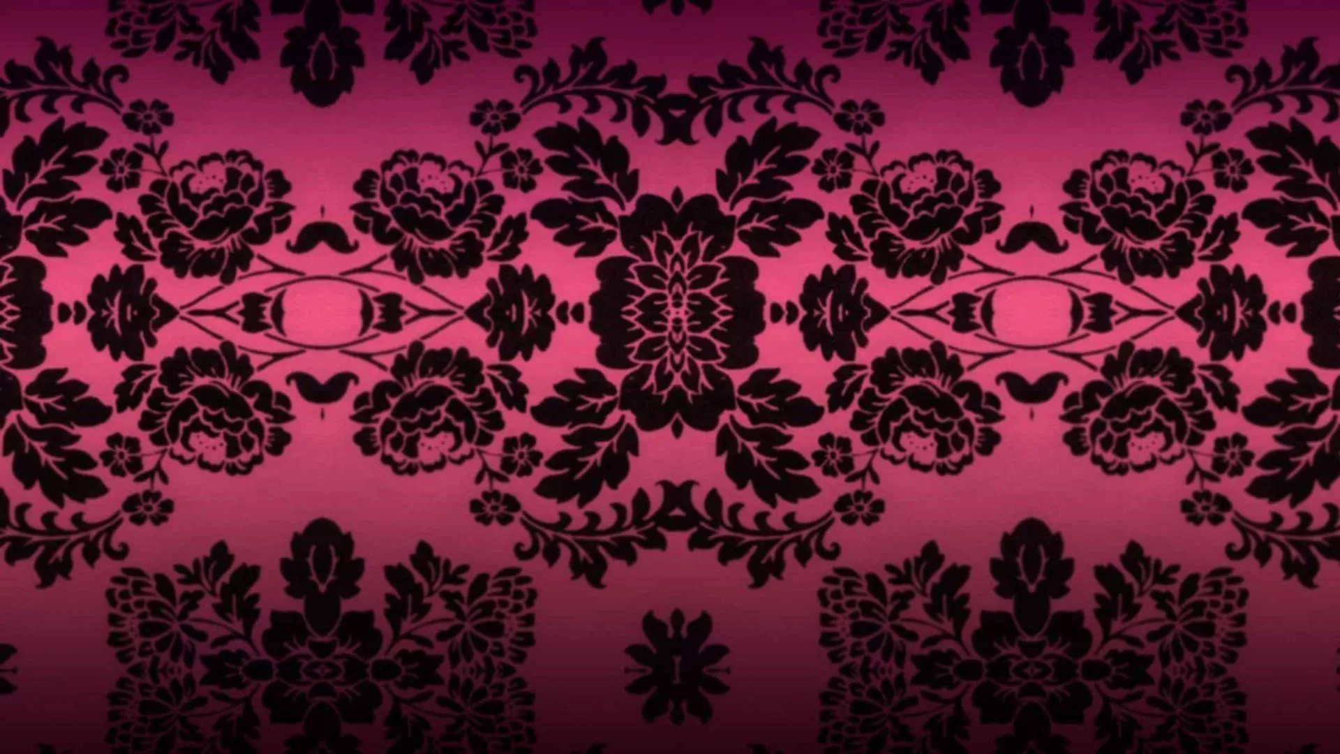 Pink Aesthetic Damask Pattern Wallpaper