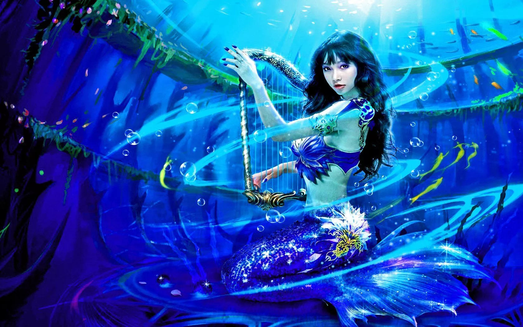 Enchanted Oceanic Mermaid HD Wallpaper
