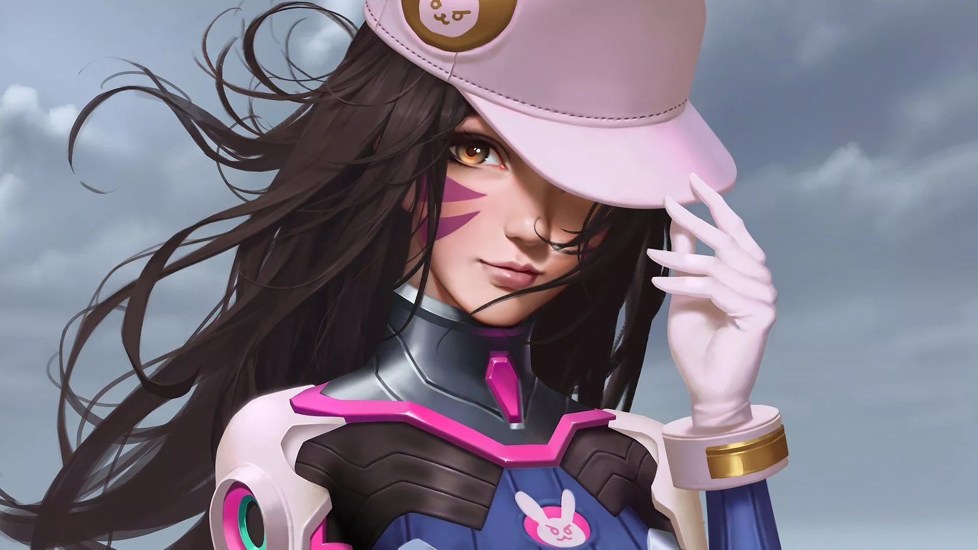 D.Va Overwatch Fantasy HD Wallpaper