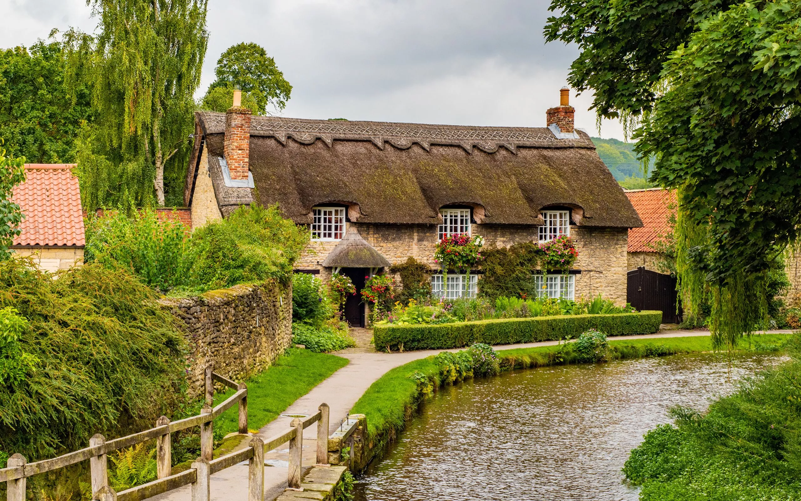 Beautiful old house by a water channel
