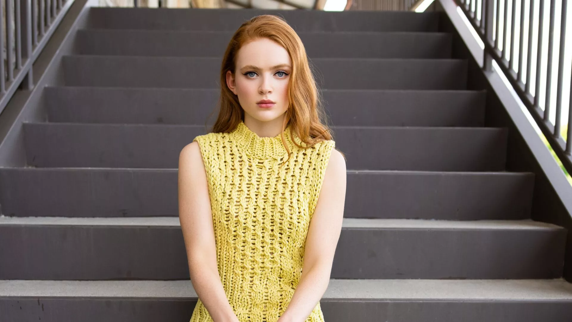 Girl Model Sadie Sink Is Wearing Yellow
