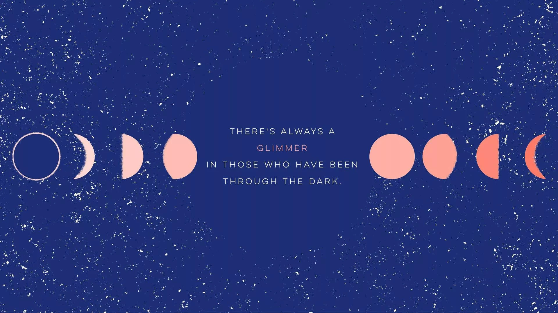 Aesthetic Desktop Moon Quote Wallpaper