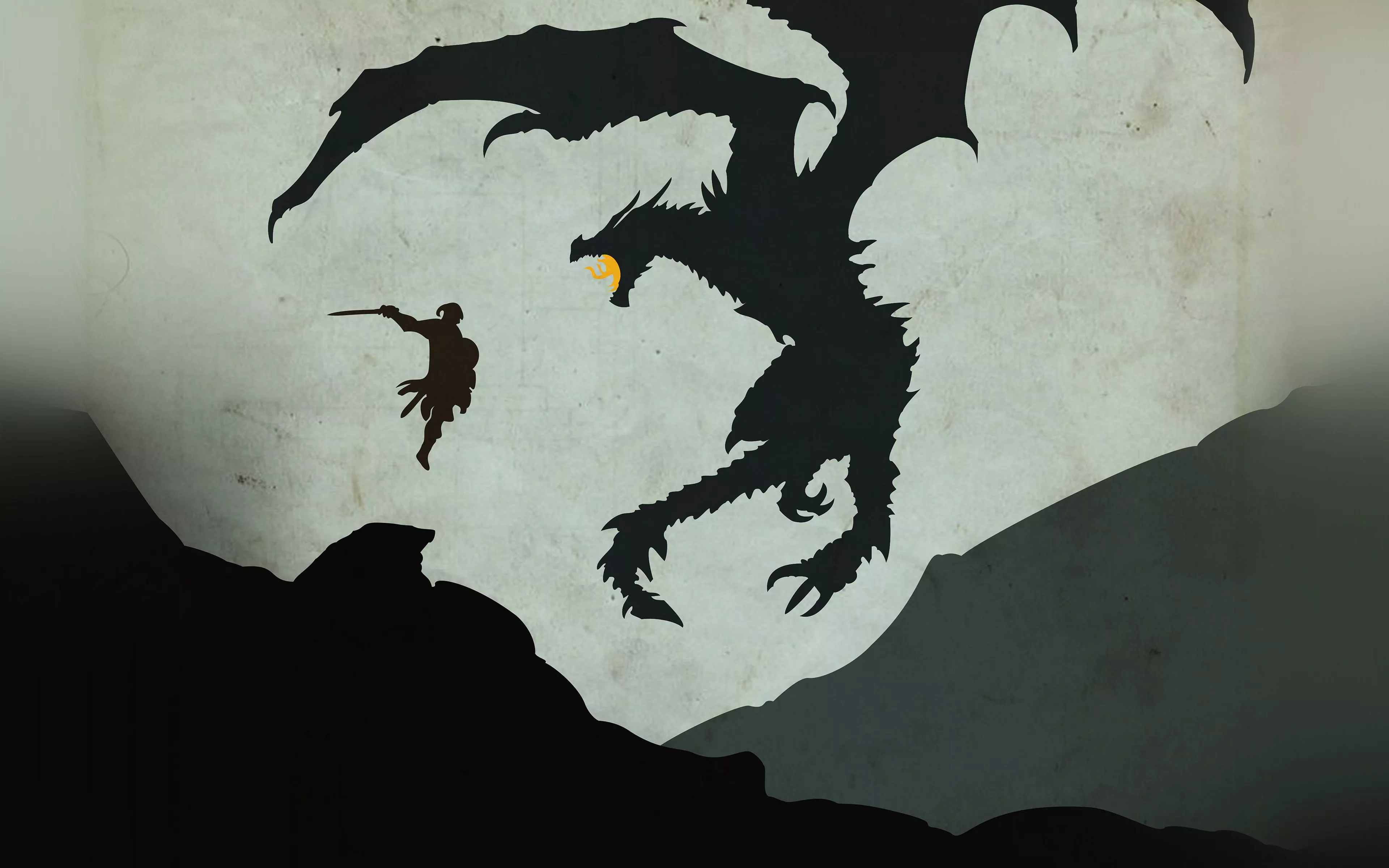 Skyrim Dragon Illustration Art