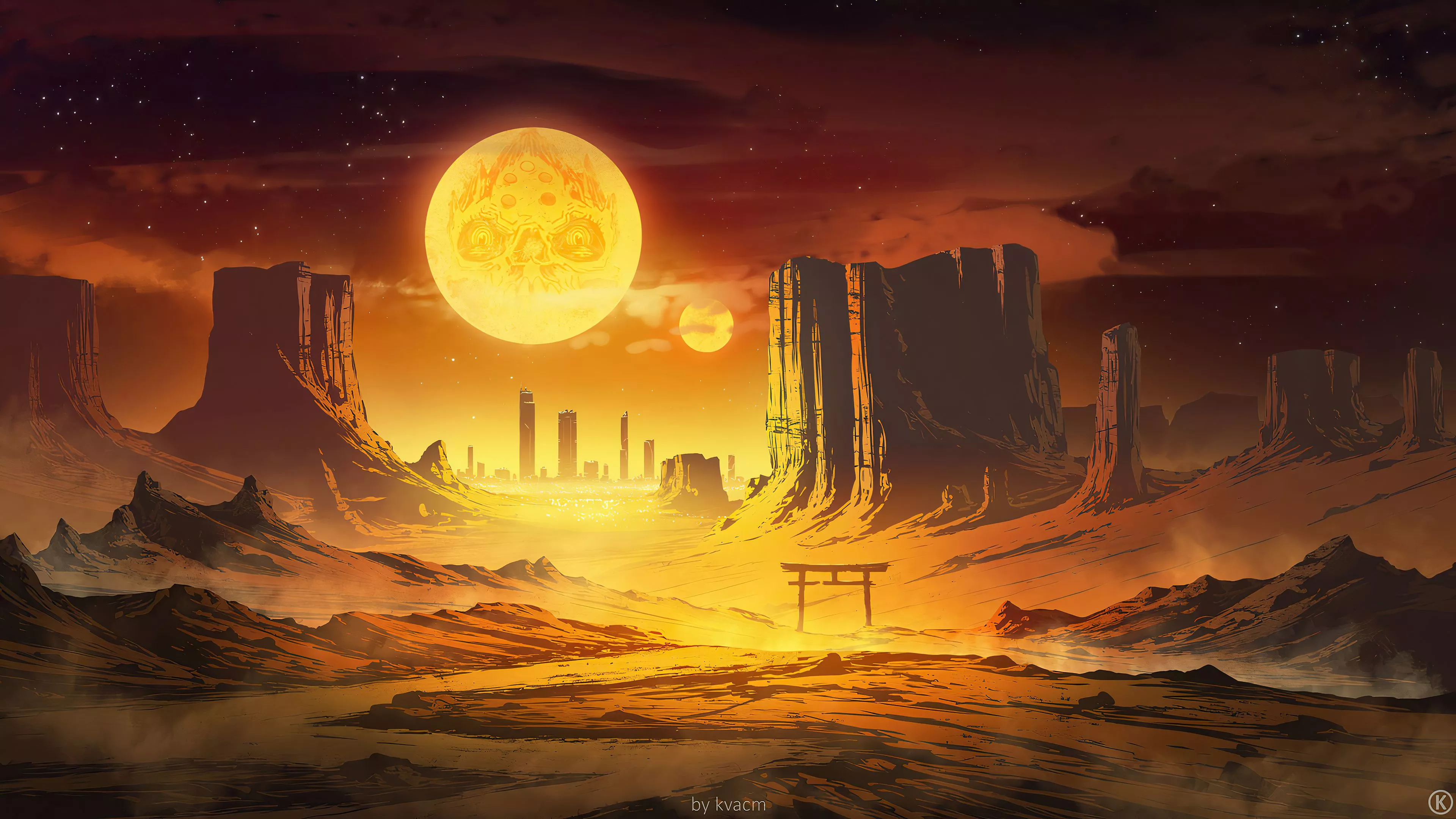 A Desert illusion Wallpaper, HD Artist