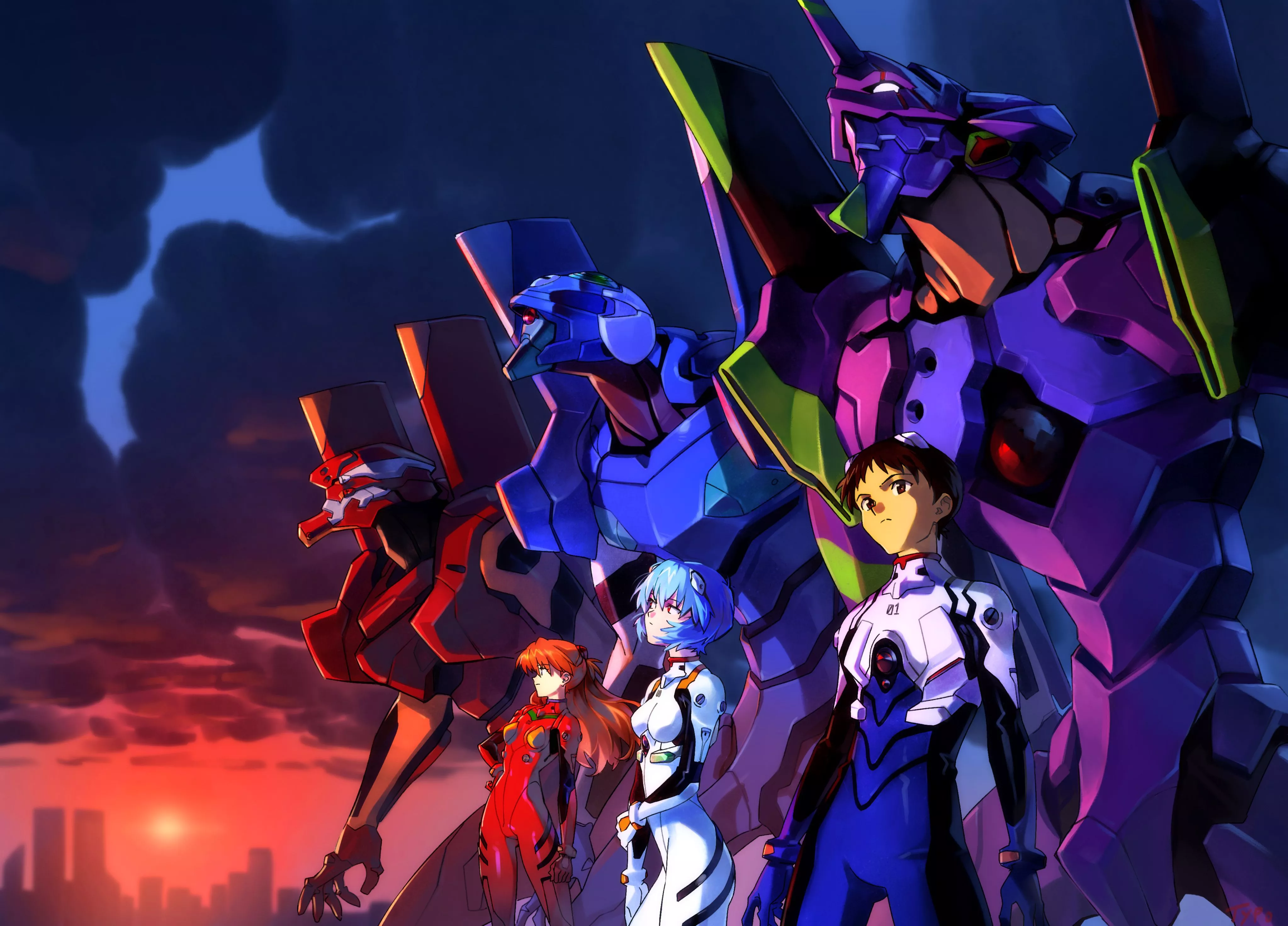 Neon Genesis Evangelion Wallpaper 4K