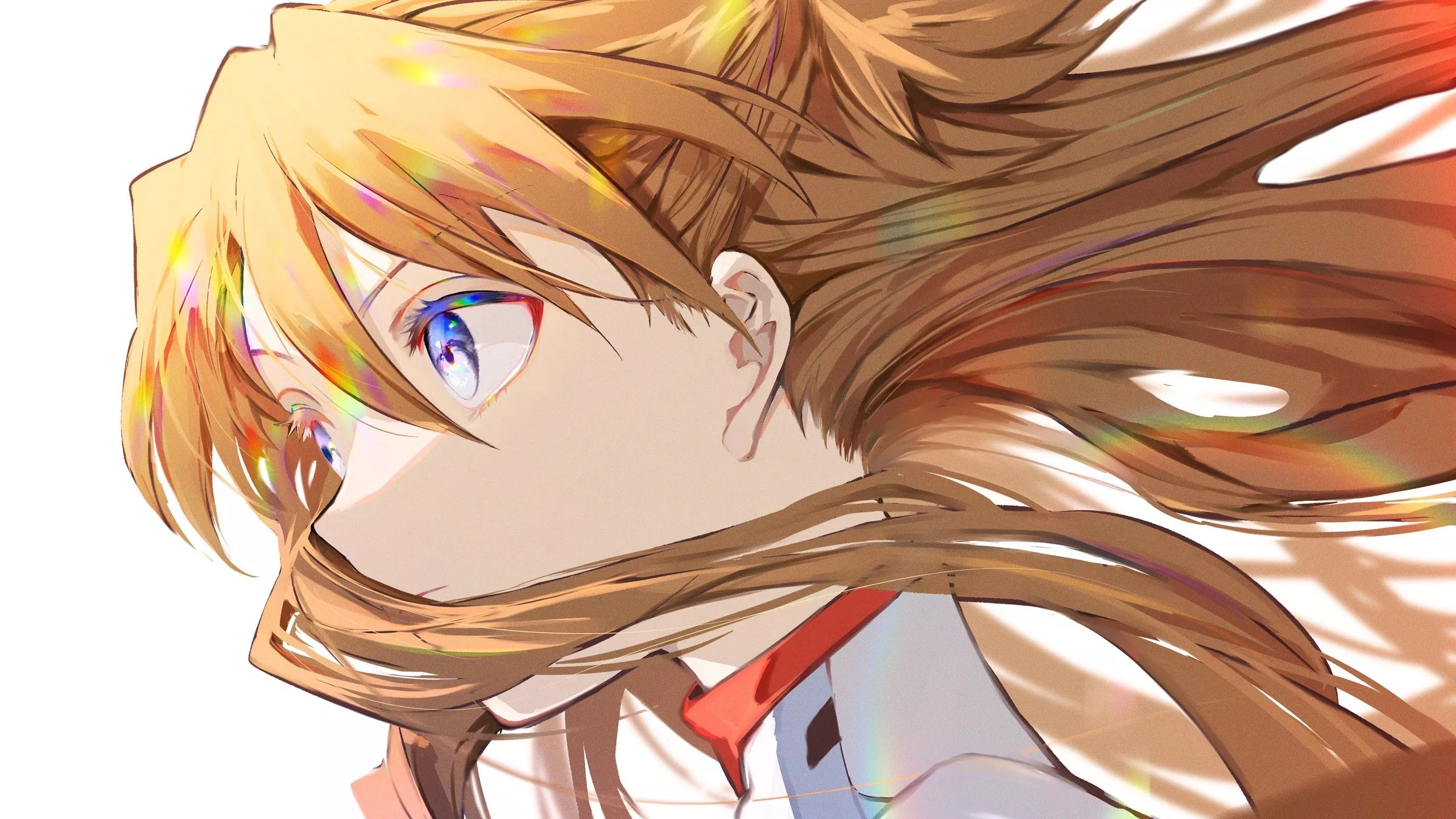 Asuka Langley Sohryu Blue Eyes Brown