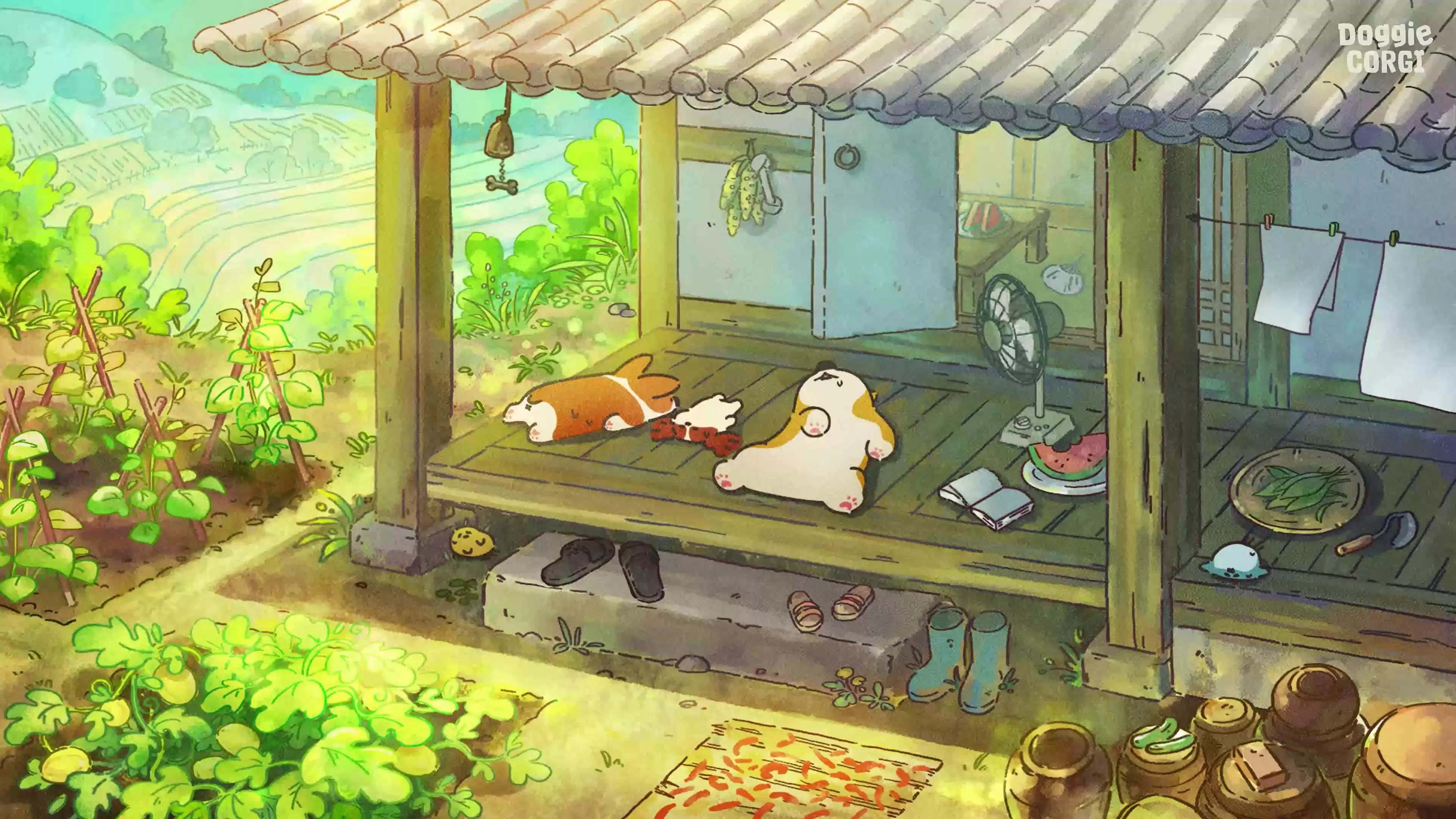Corgi Sleeping Live Wallpaper