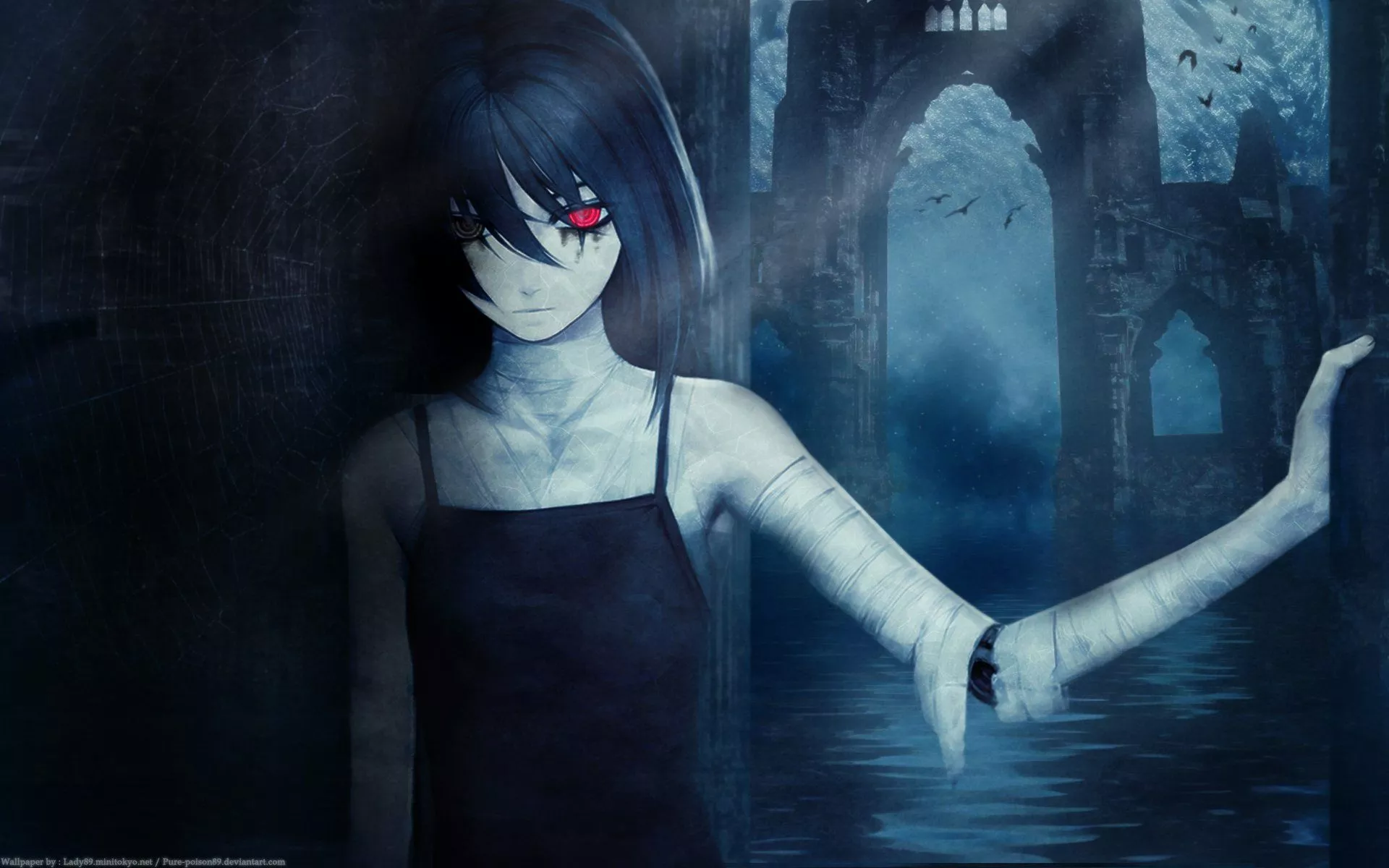 Dark Anime HD Wallpaper: Veil