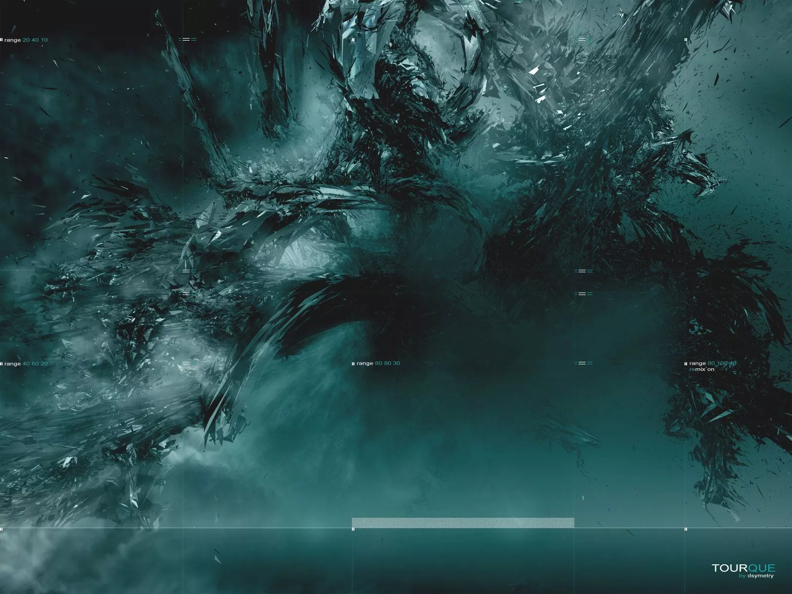 Cyan Dark Abyss HD Wallpaper