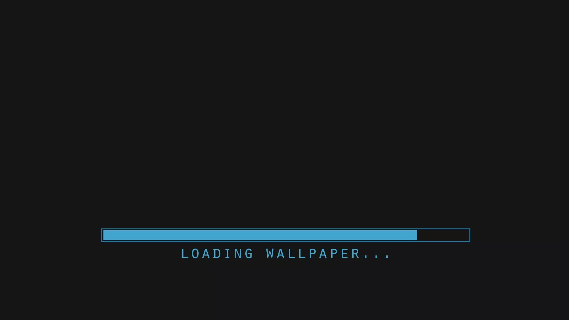 Wallpaper black, minimalism, Loading