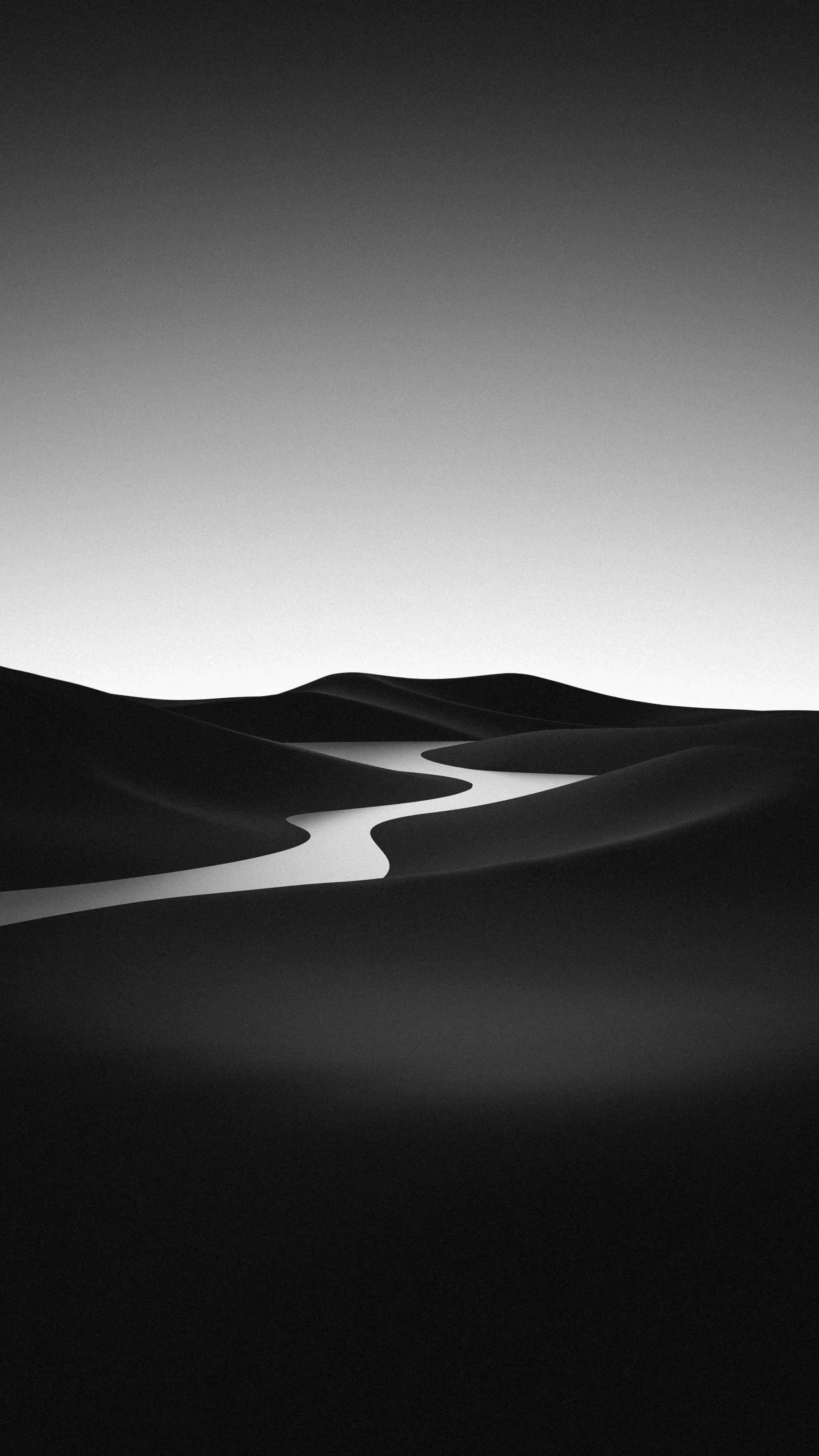 Black and White Wallpaper 4K, Landscape