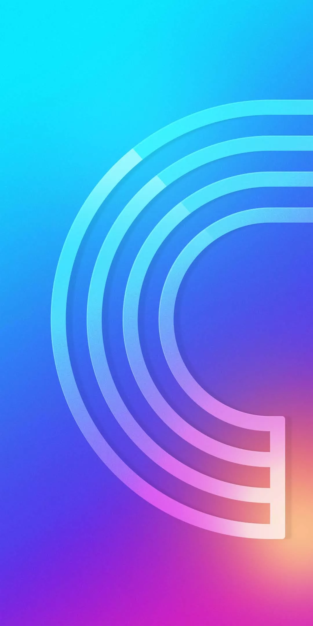 Techno Camon X Stock Blue Wallpaper