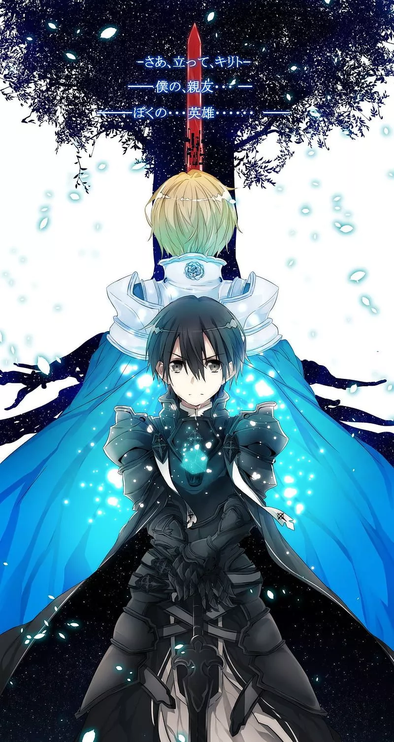 Kirito Anime, sao, sword art online, HD