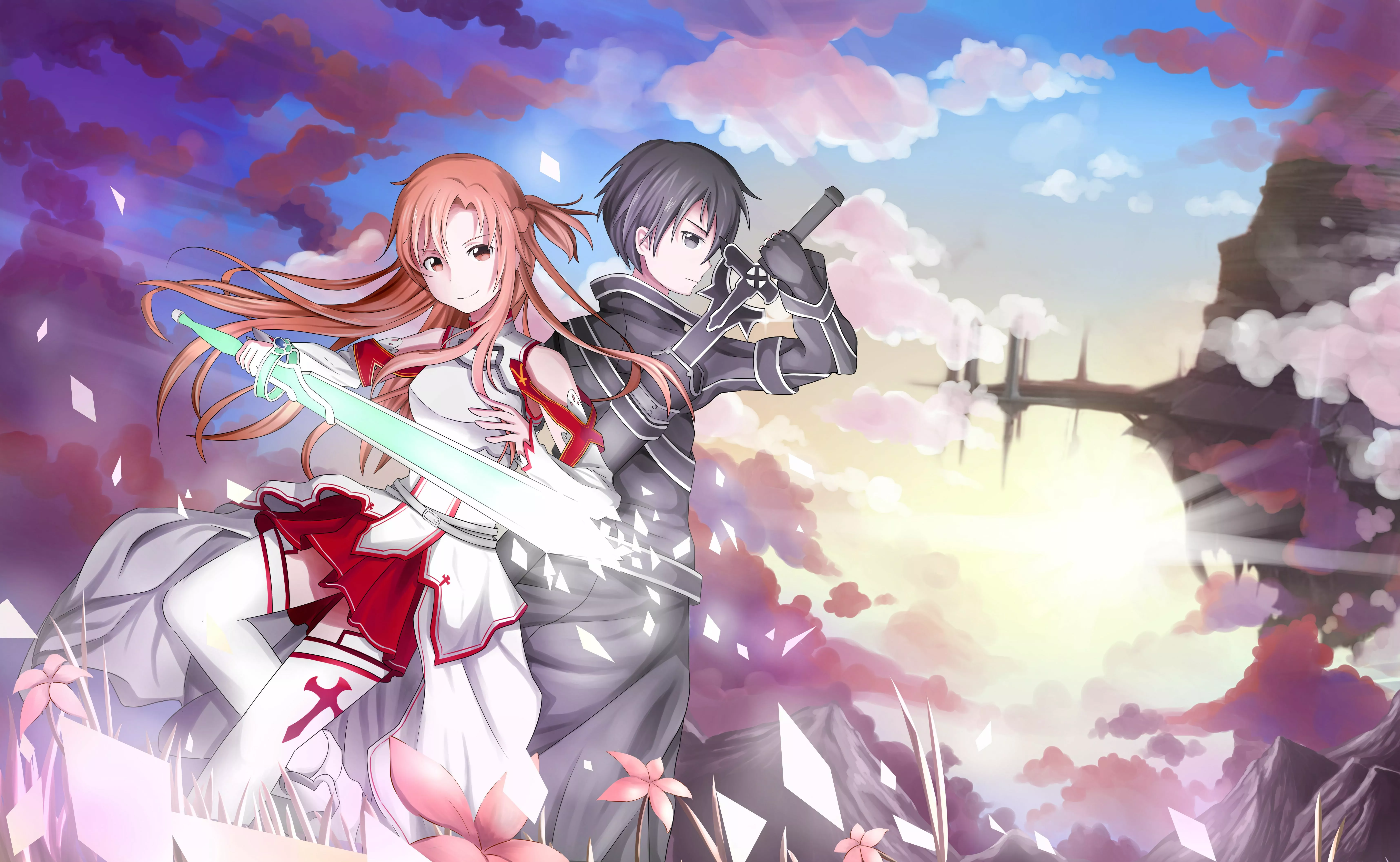 Sword Art Online 4k Asuna Yuuki and Kirito Wallpaper, HD Anime 4K Wallpaper, Image and Background