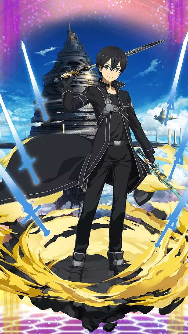 Kirito, sword art online, sao, anime