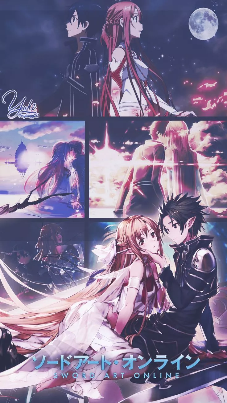 Kirito Asuna (SAO) Mobile Wallpaper