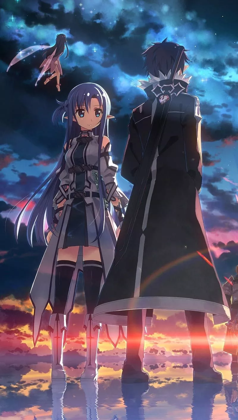 Sword Art Online 2, asuna, kirito, yui