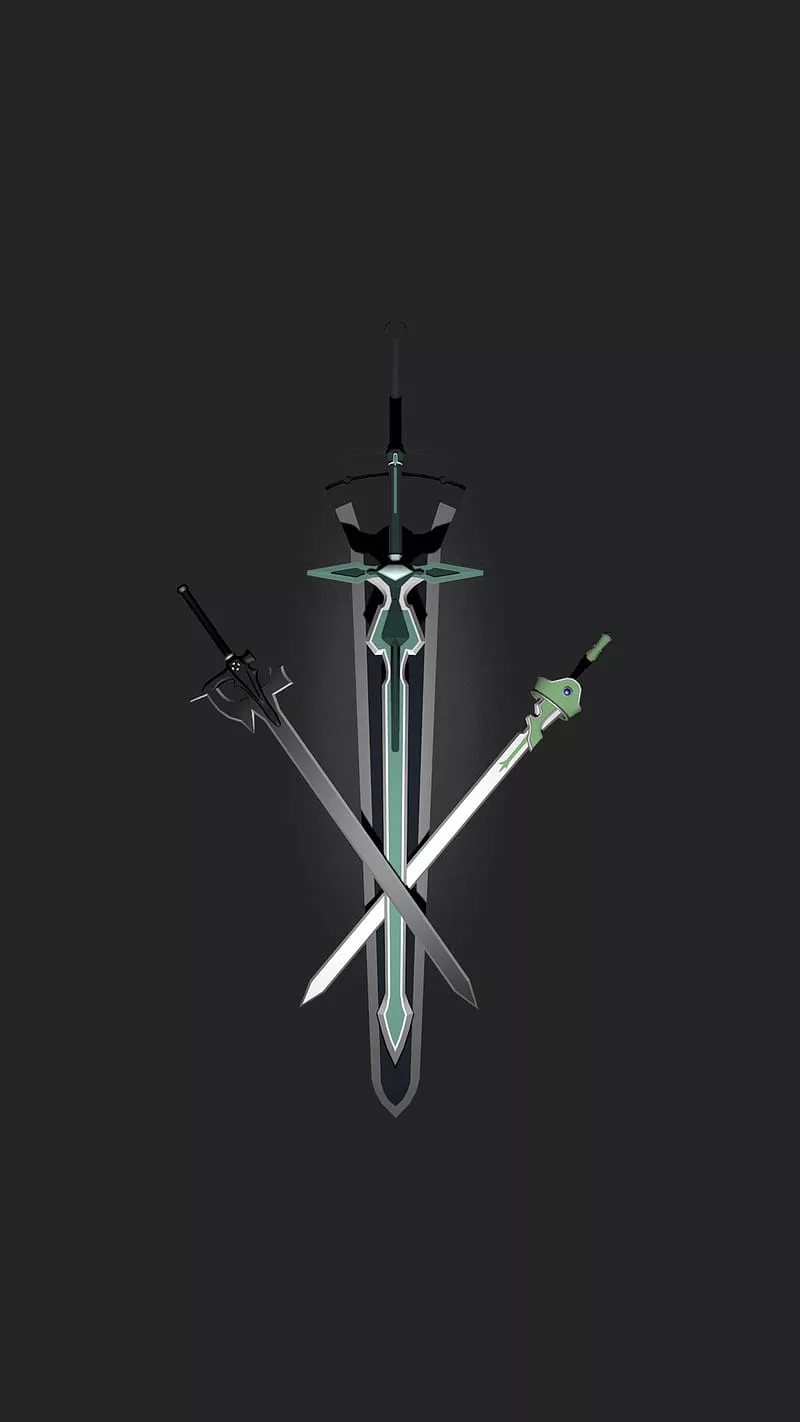 Sao swords, kirito, sword art online