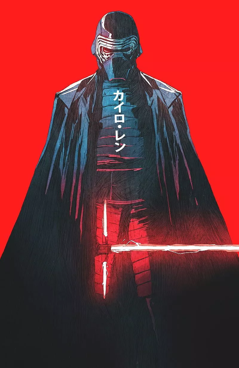 Kylo Ren, japanese, star wars, HD phone