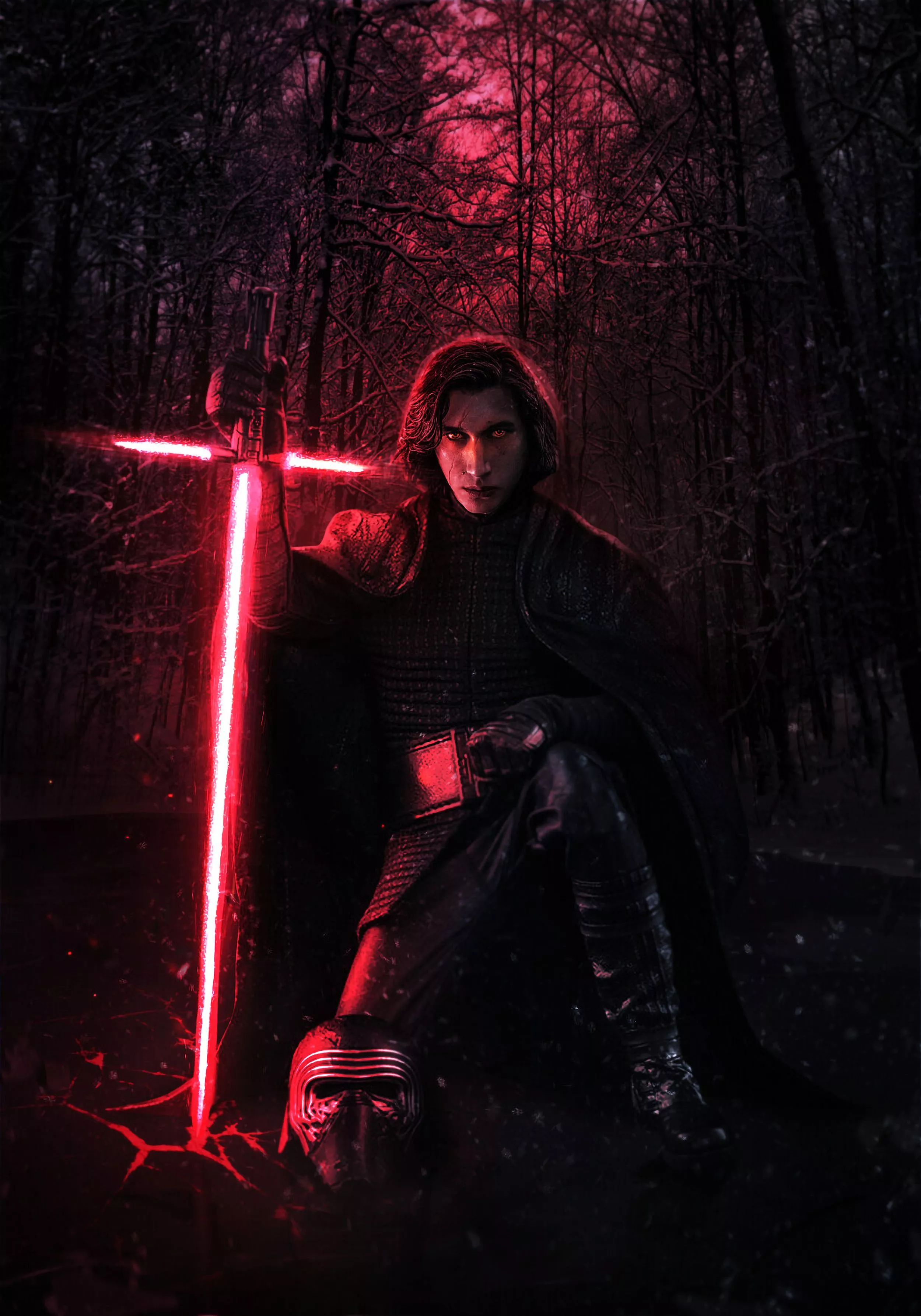 Adam Driver Kylo Ren Wallpaper, HD