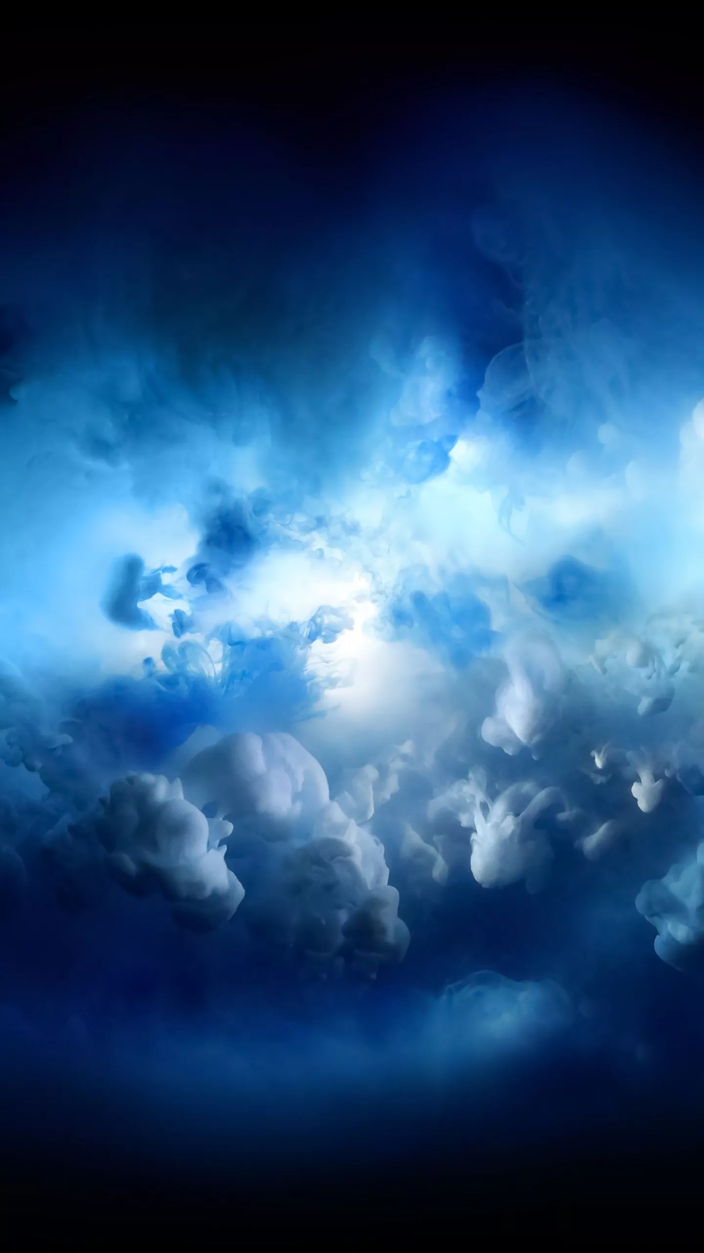Storm Wallpaper 4K, Clouds, Blue, iMac