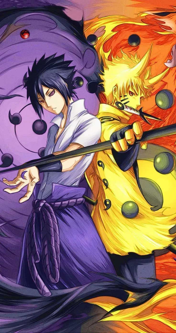 naruto and saske