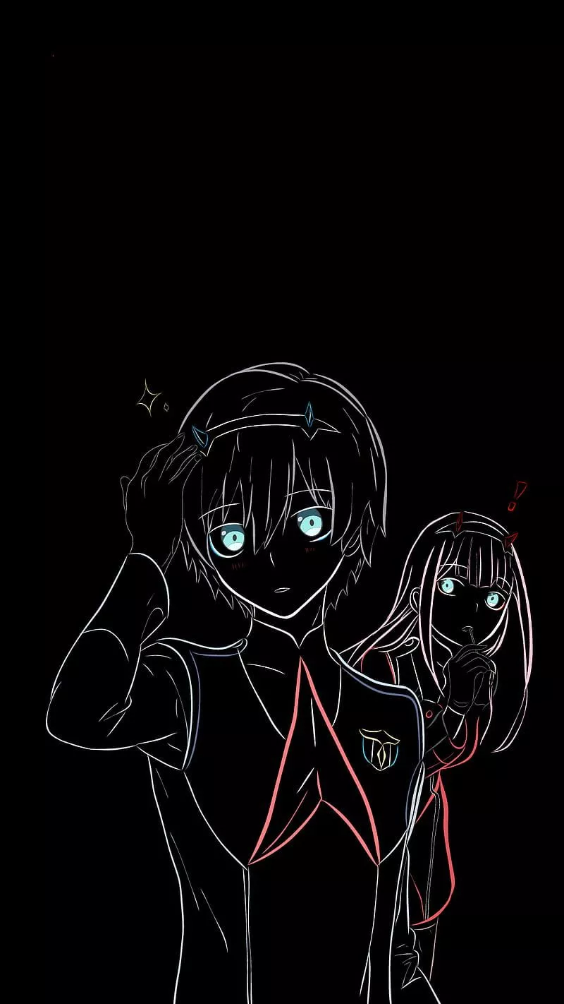 ZeroTwo and Hiro, darling, darling