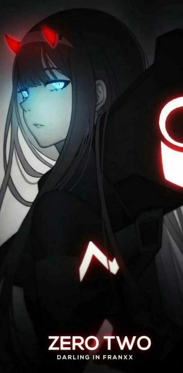 Zero Two With Illuminating Eyes Phone