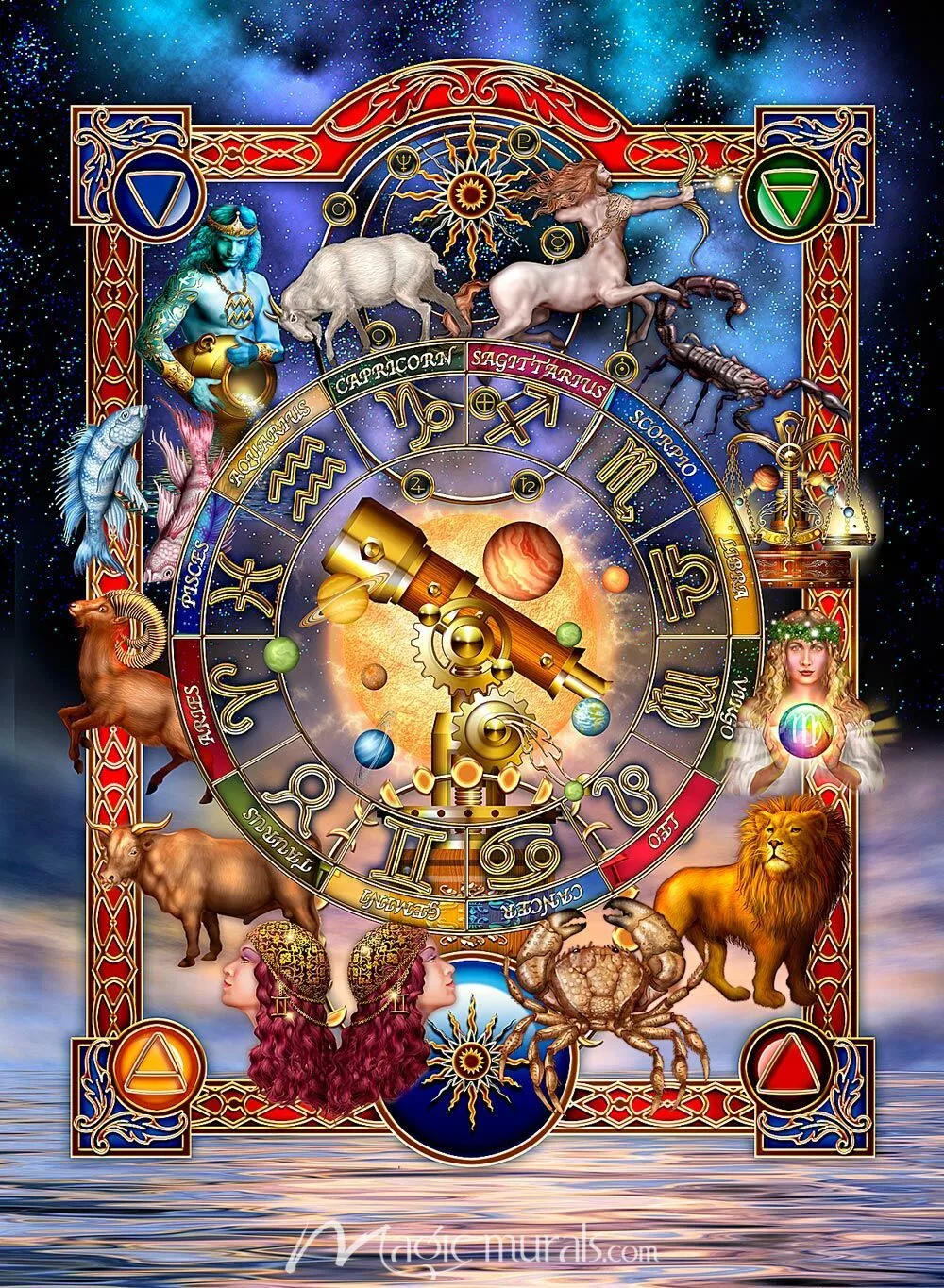 Astrology Poster Wallpaper Wall Mural