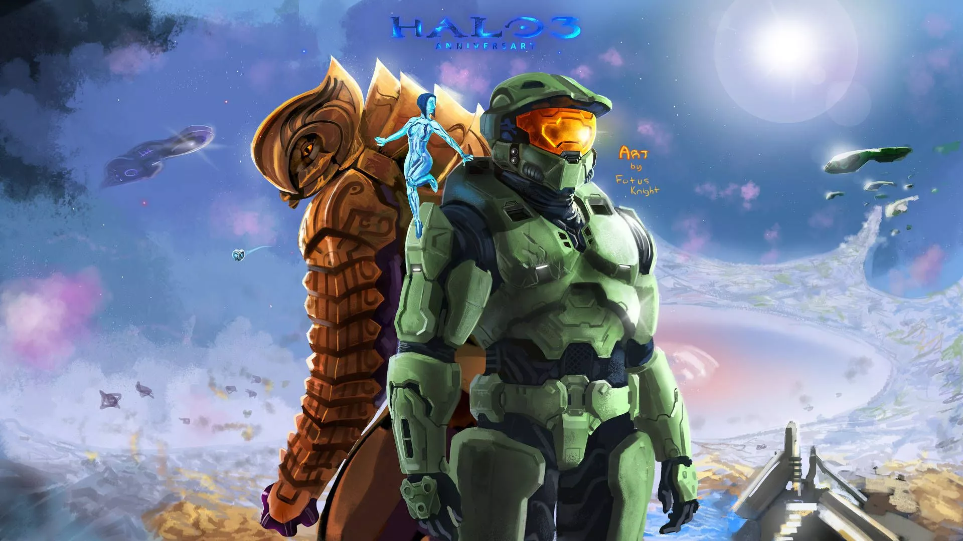 Download Halo 3 Under Sky Wallpaper