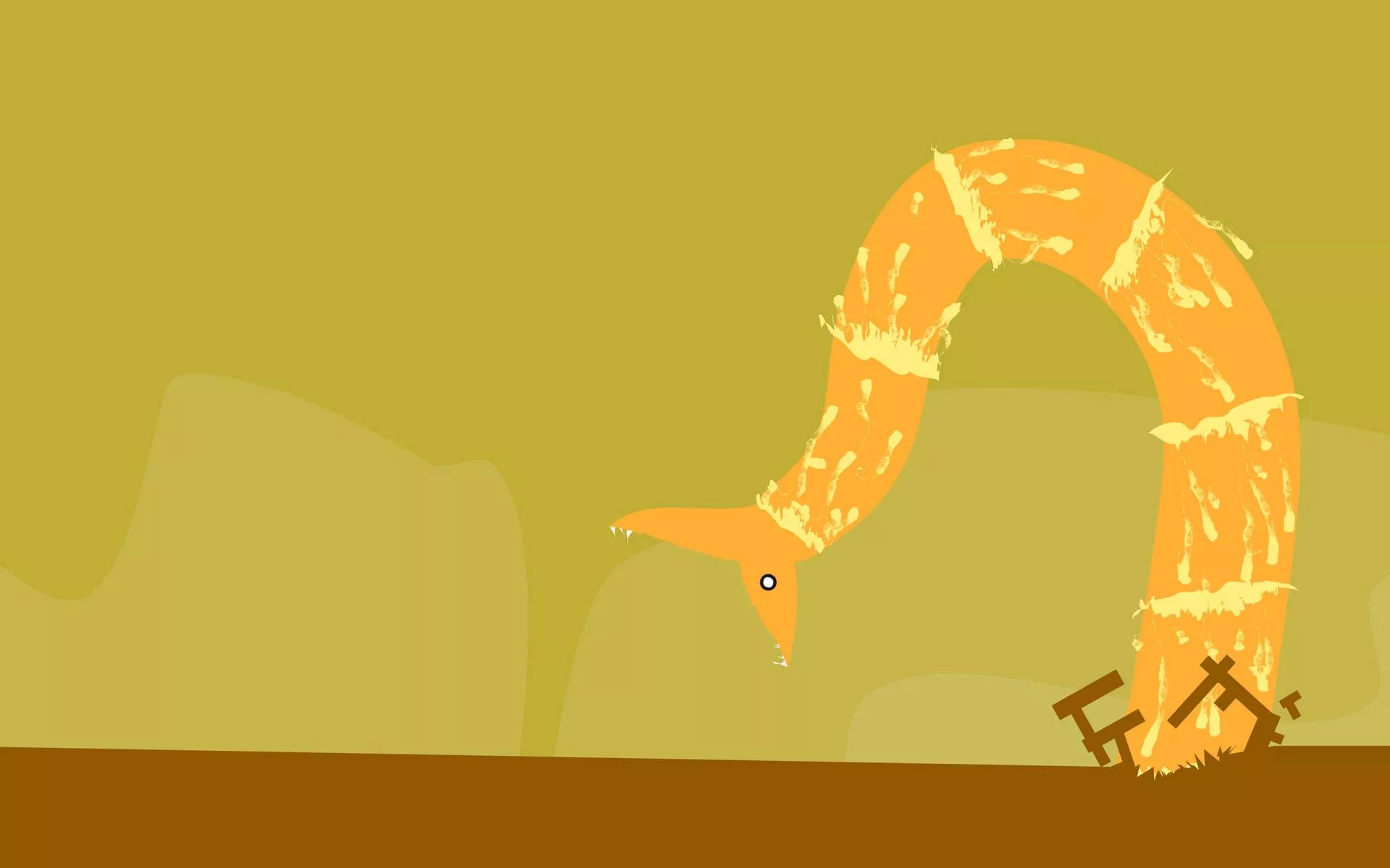 Magma Worm In Risk Of Rain Wallpaper