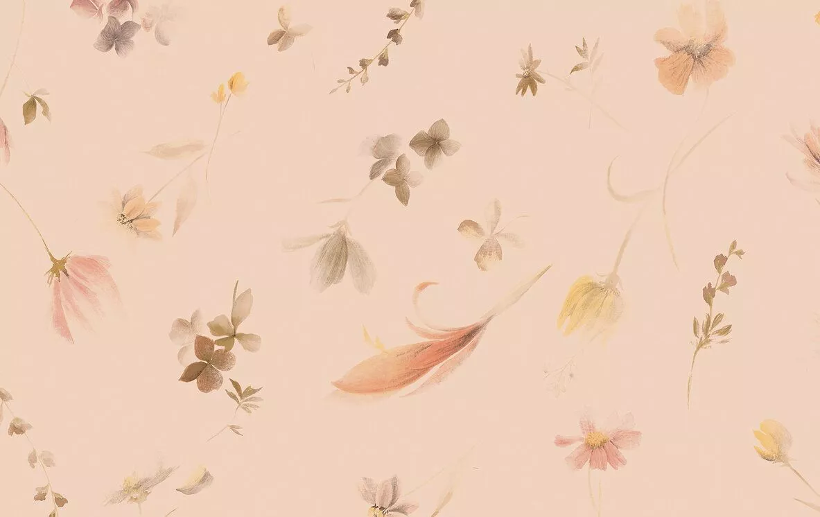 Pressed Flowers Beige