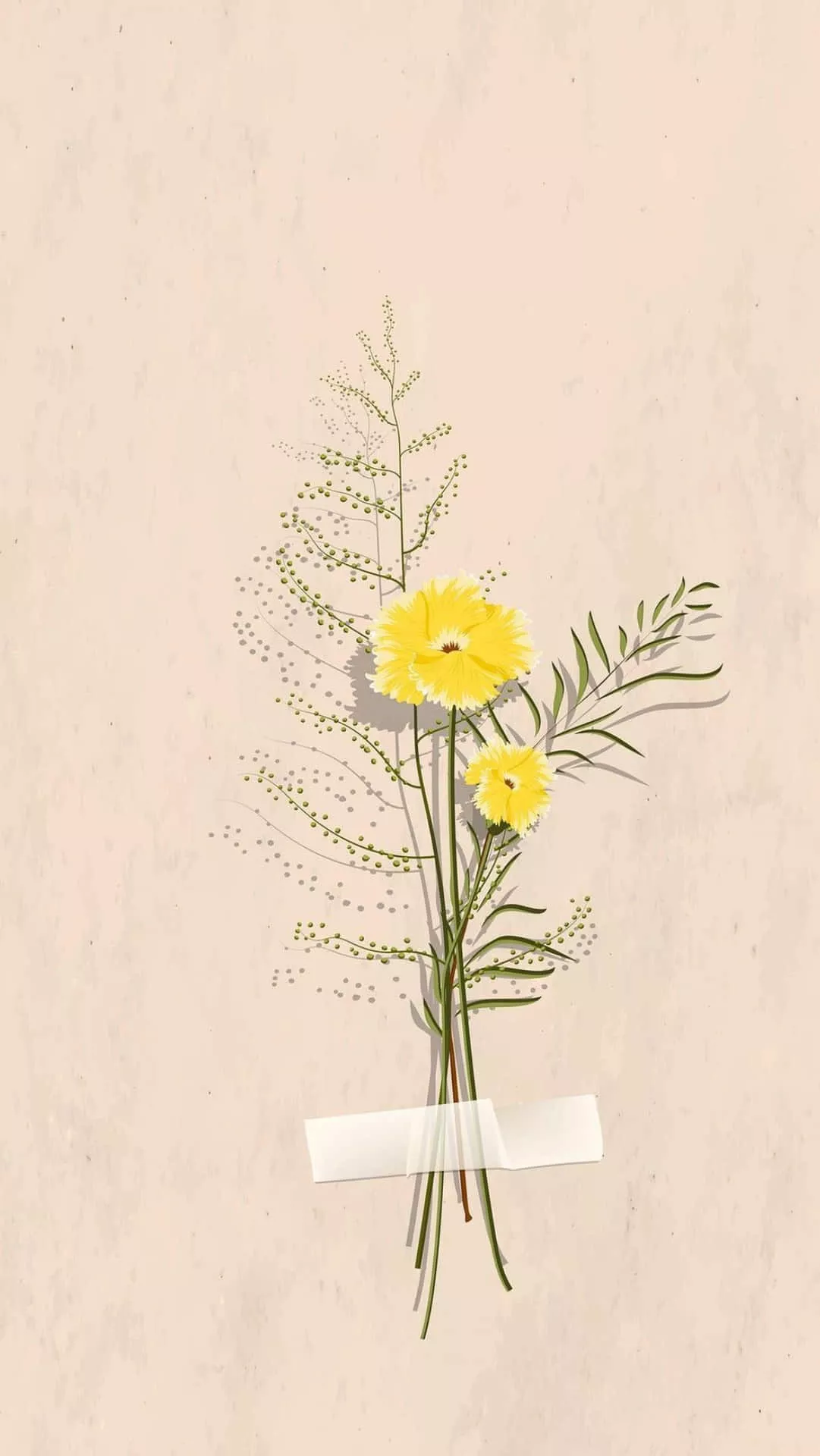 Dried Flowers Wallpaper