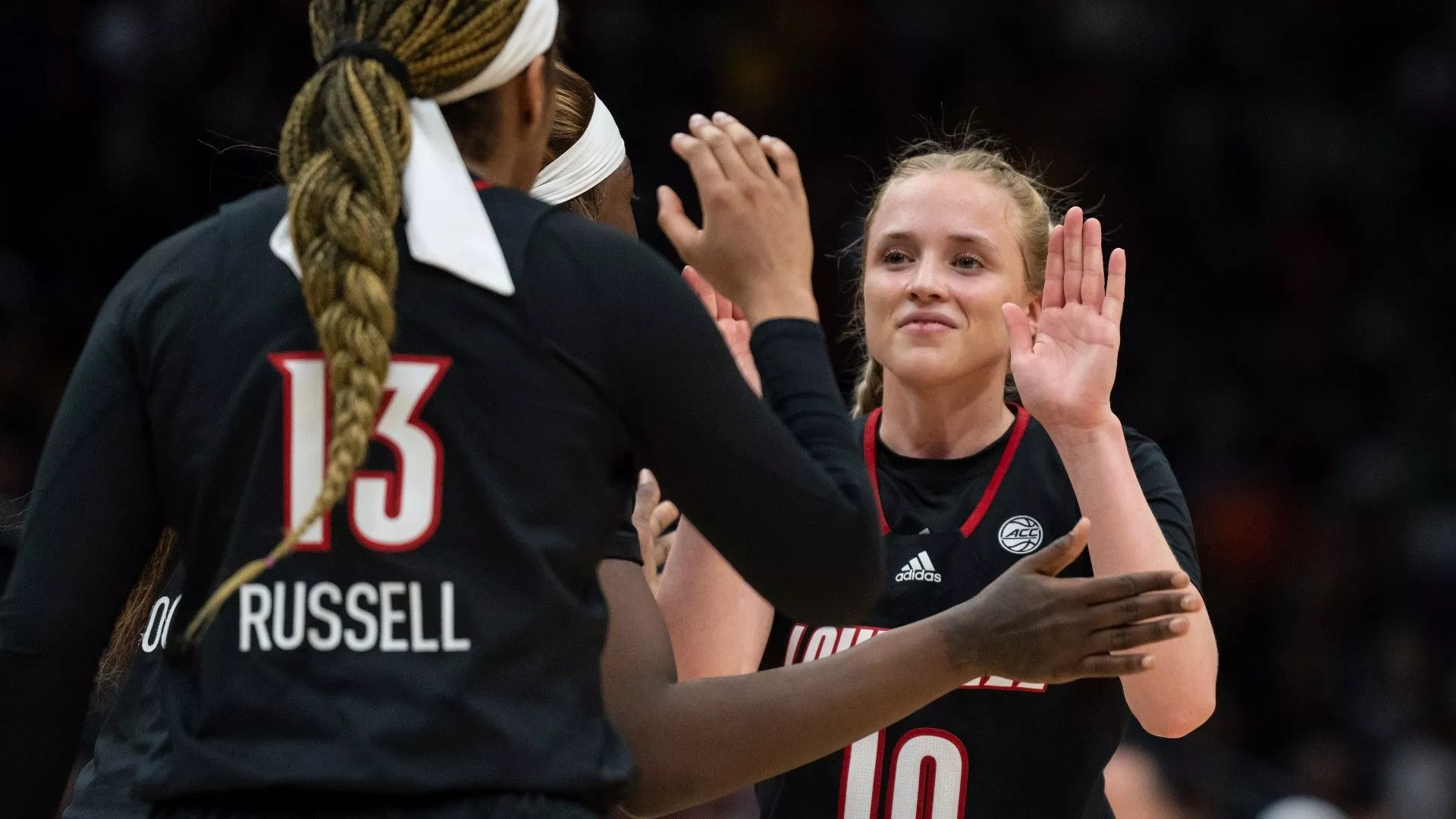 Louisville guard Hailey Van Lith enters
