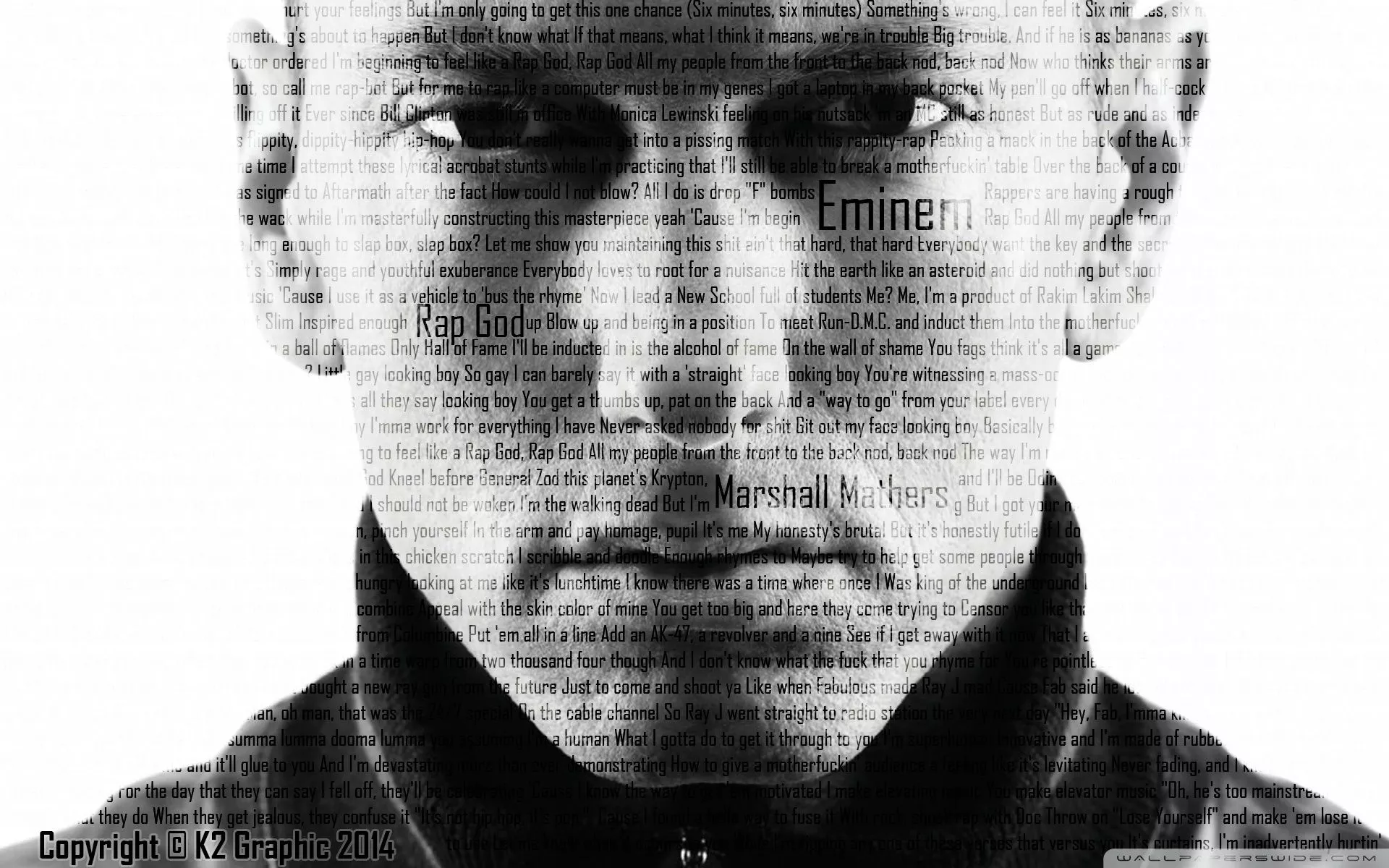 Eminem God Ultra HD Wallpaper