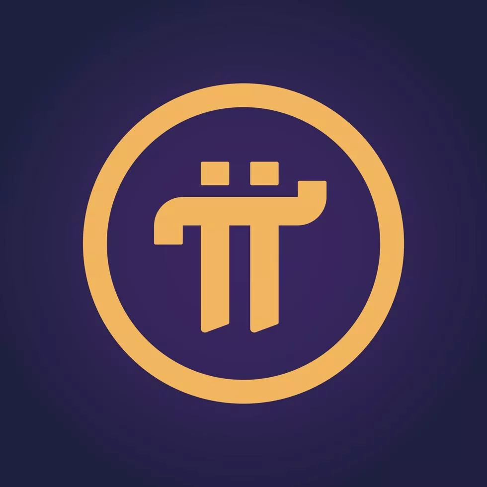 Pi Network. Pi icons. Pi logo vector