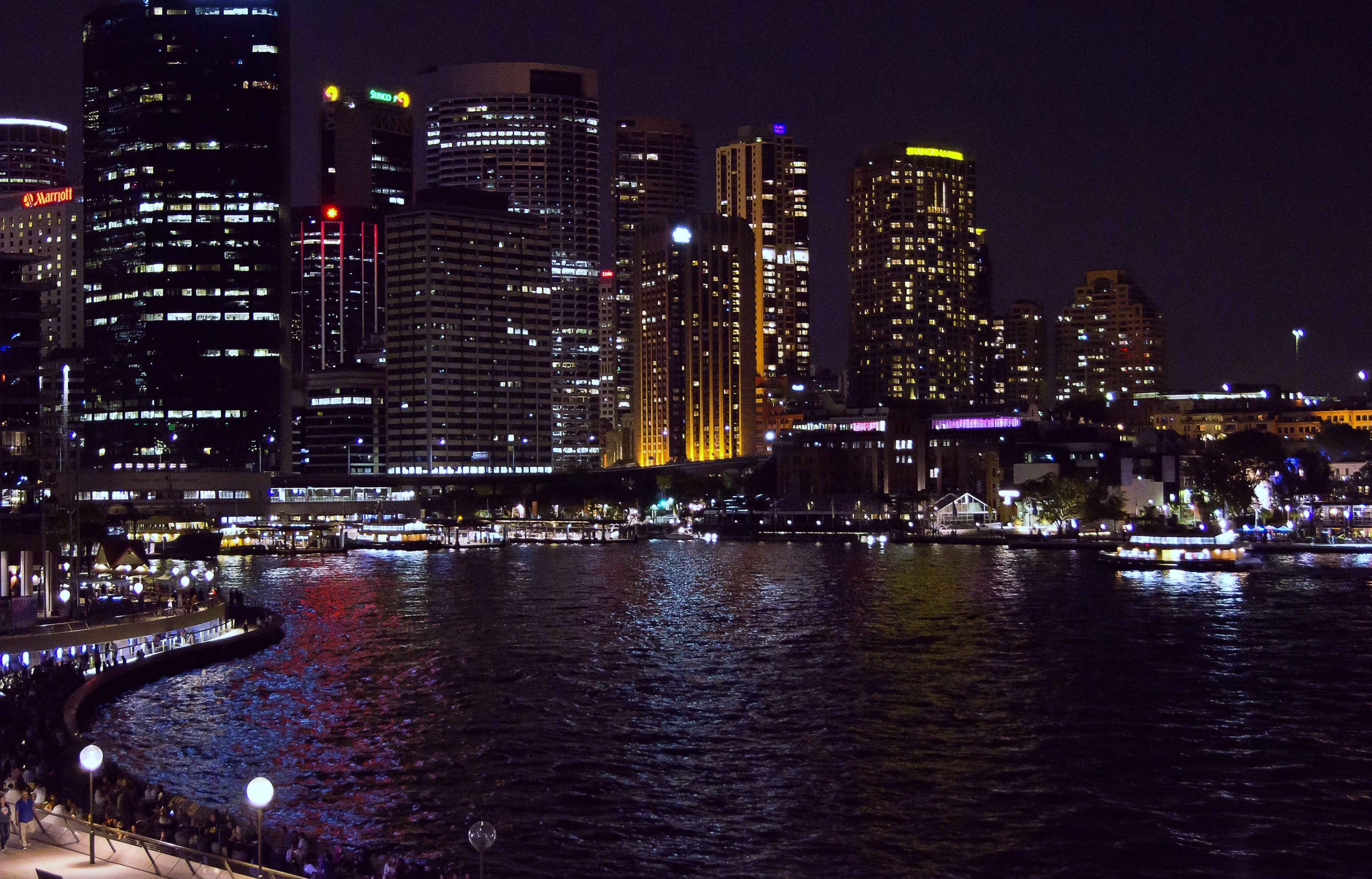 sydney, australia, night Wallpaper, HD