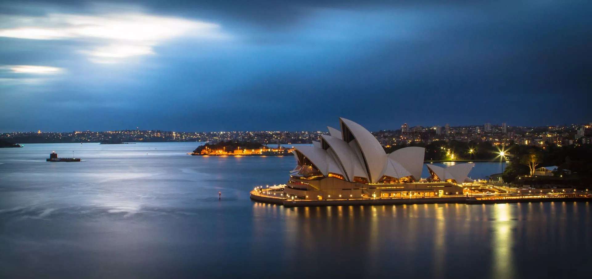 Sydney Australia Aerial View Dawn