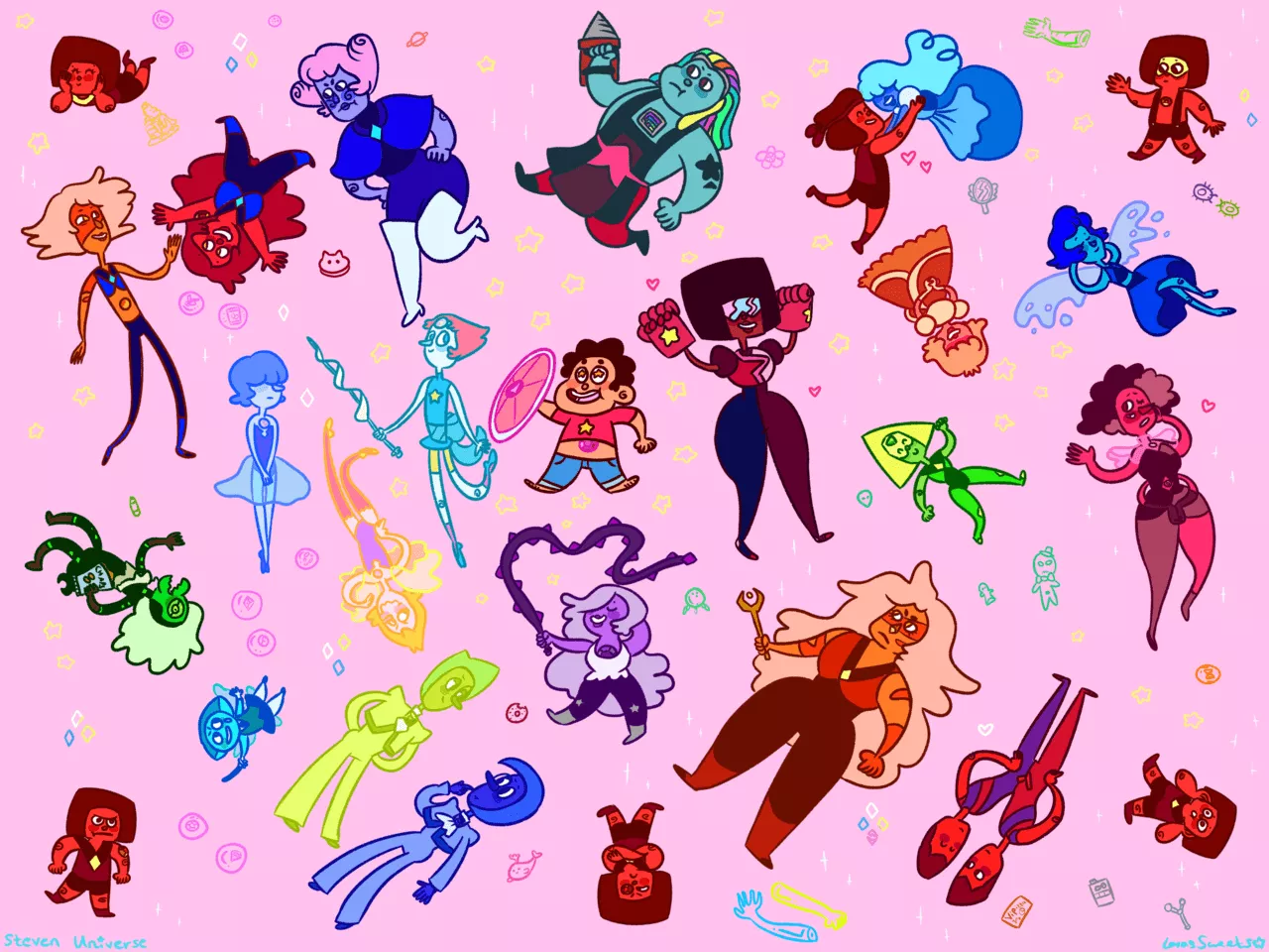 Steven Universe Gems Wallpaper