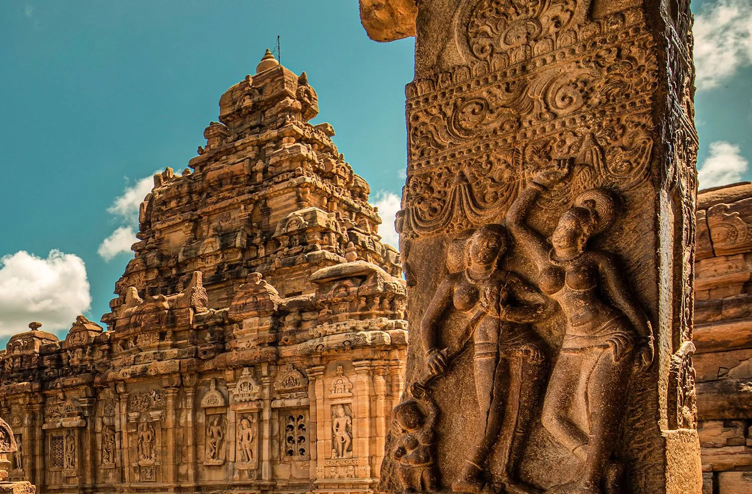 Pattadakal Image. Pattadakallu Temple