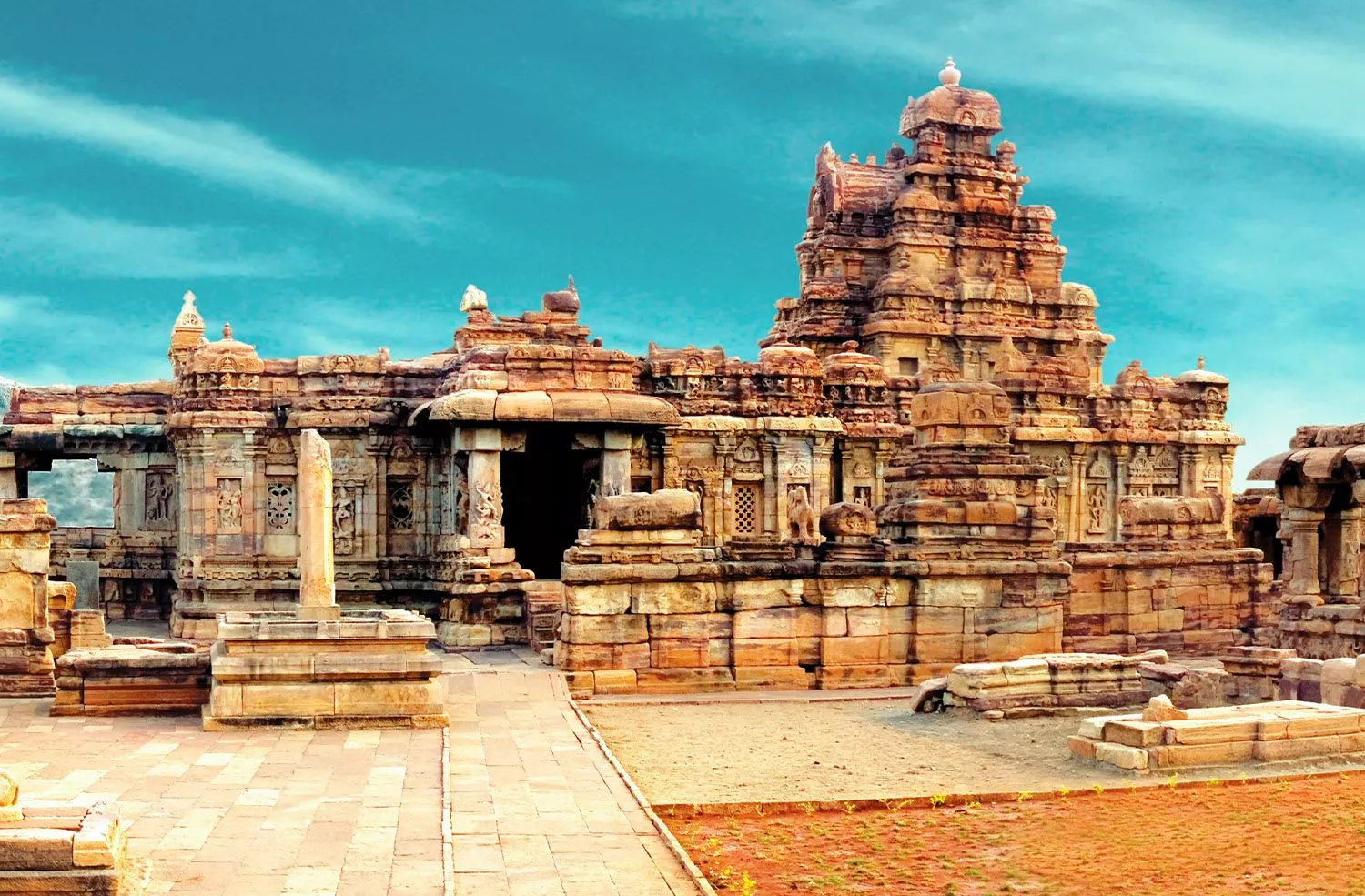 Pattadakal Image. Pattadakallu Temple