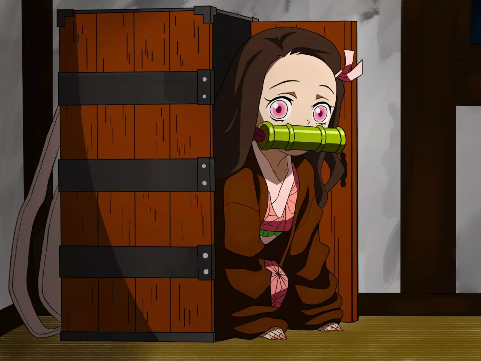 Nezuko Kamado HD Wallpaper from Demon