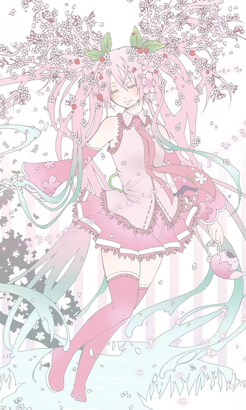 Cherry Blossom Miku, blossom, cherry