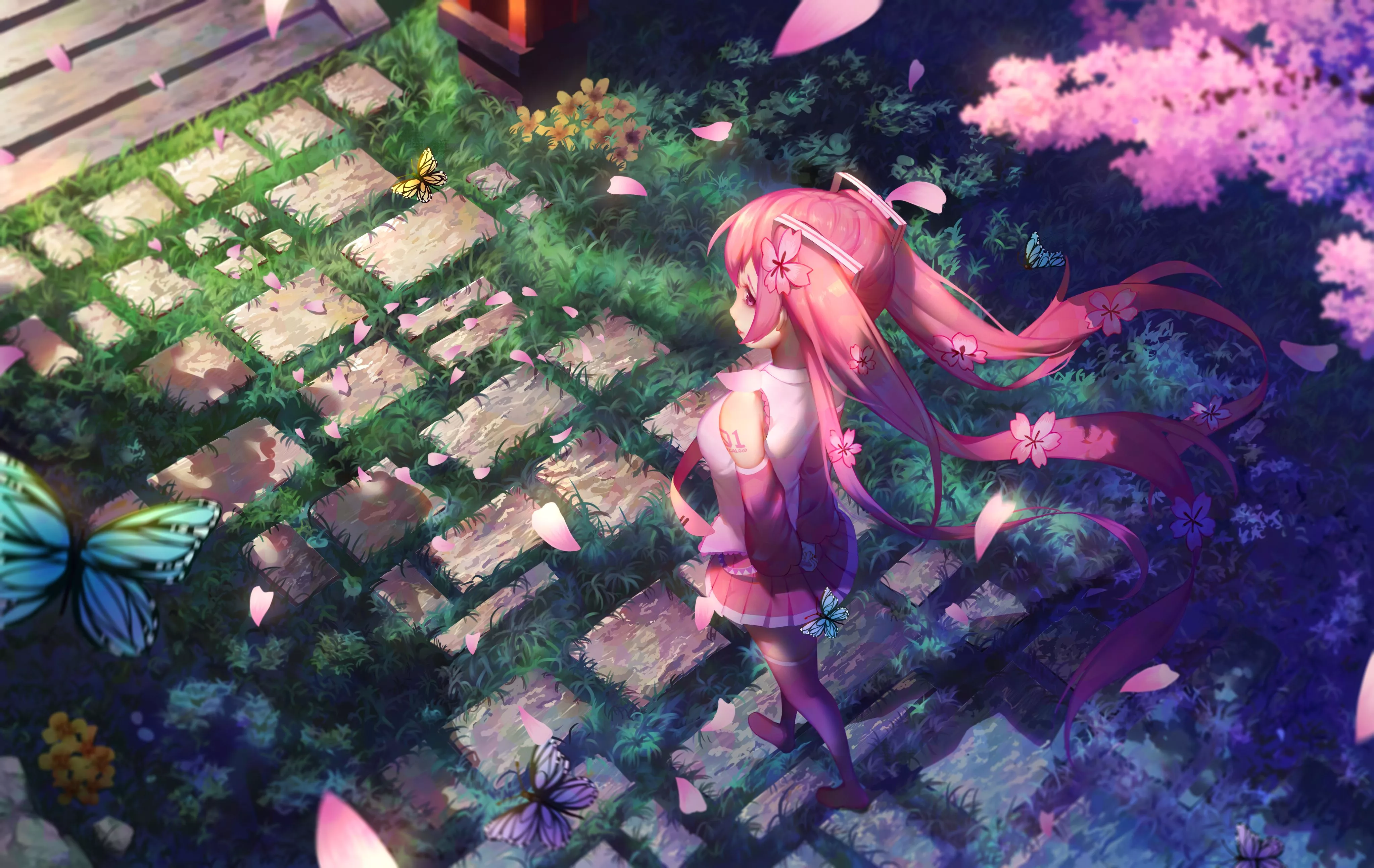 Vocaloid Hatsune Miku Sakura Miku 4k Wallpaper, HD Anime Wallpaper, 4k Wallpaper, Image, Background, Photos and Picture