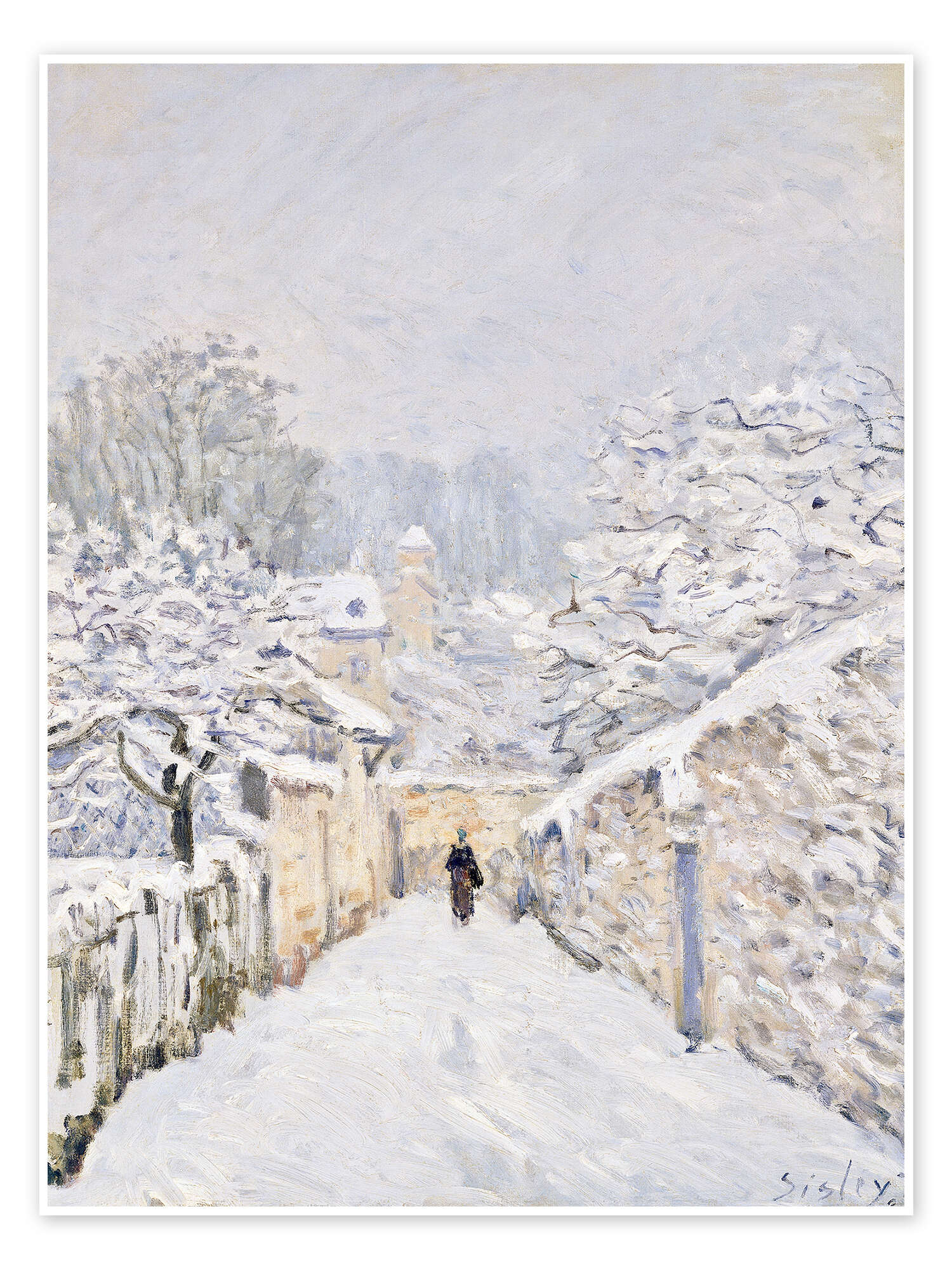Snow at Louveciennes print