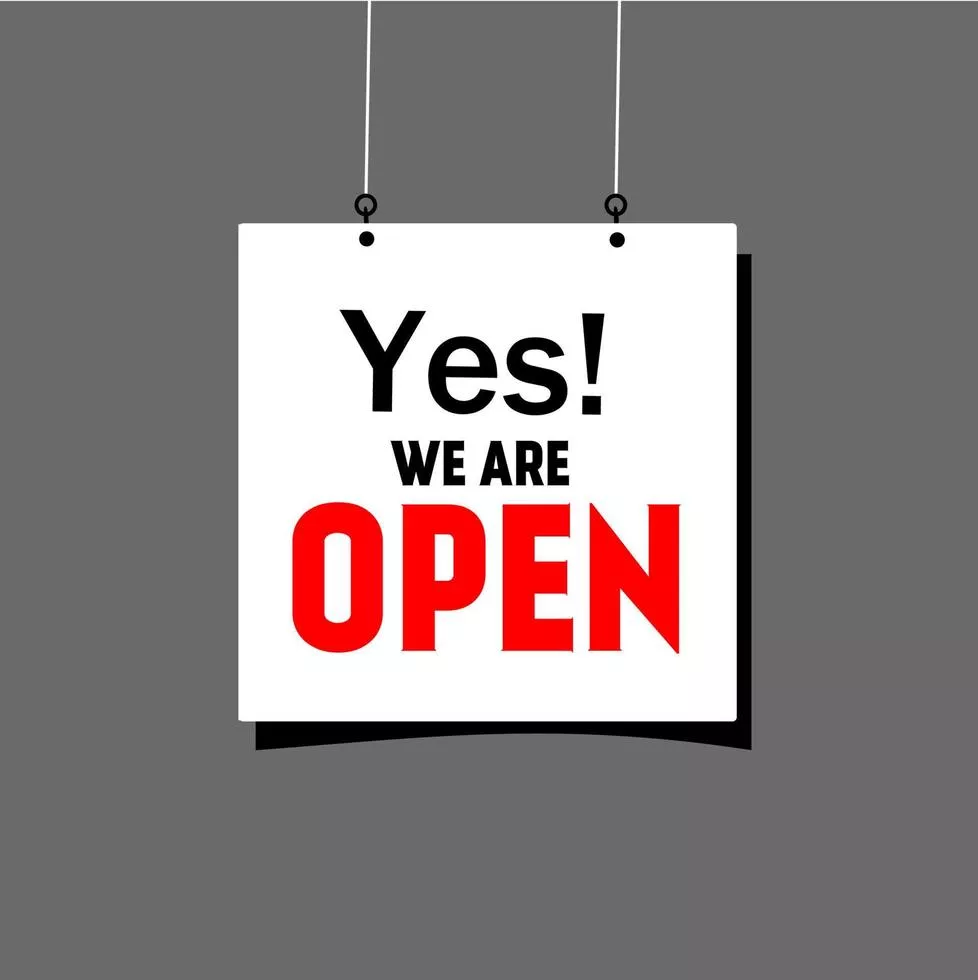 Yes We Are Open Vector Art, Icon