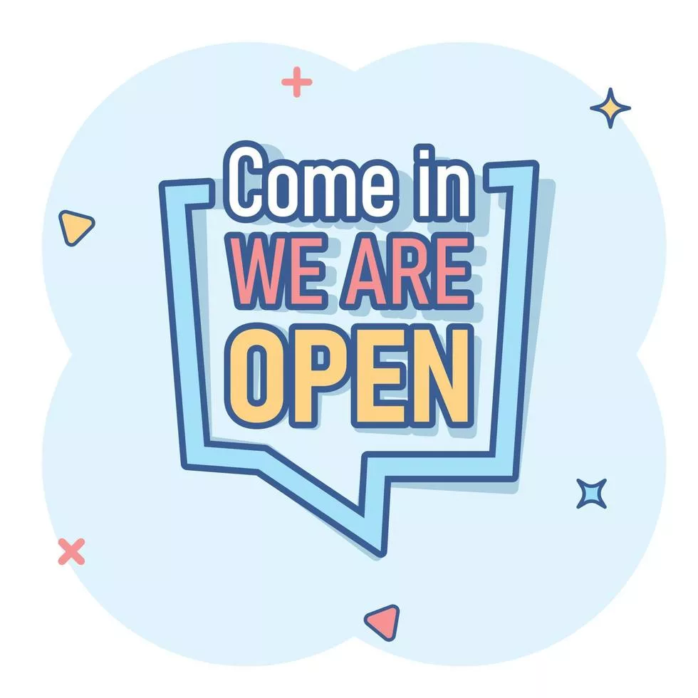 door cartoon vector illustration