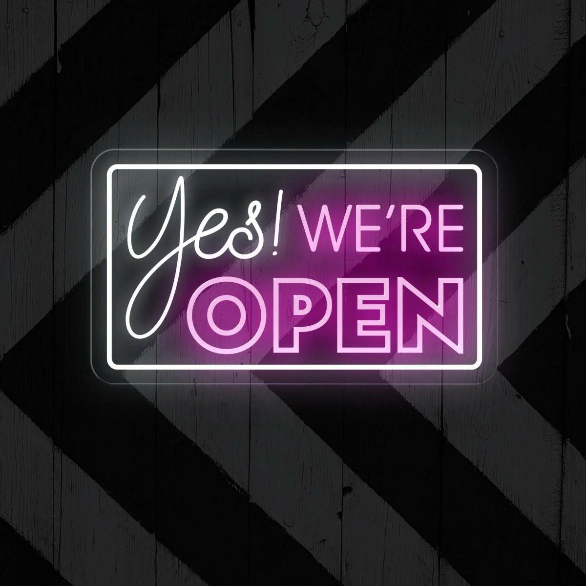Yes! We're Open Neon Sign LED