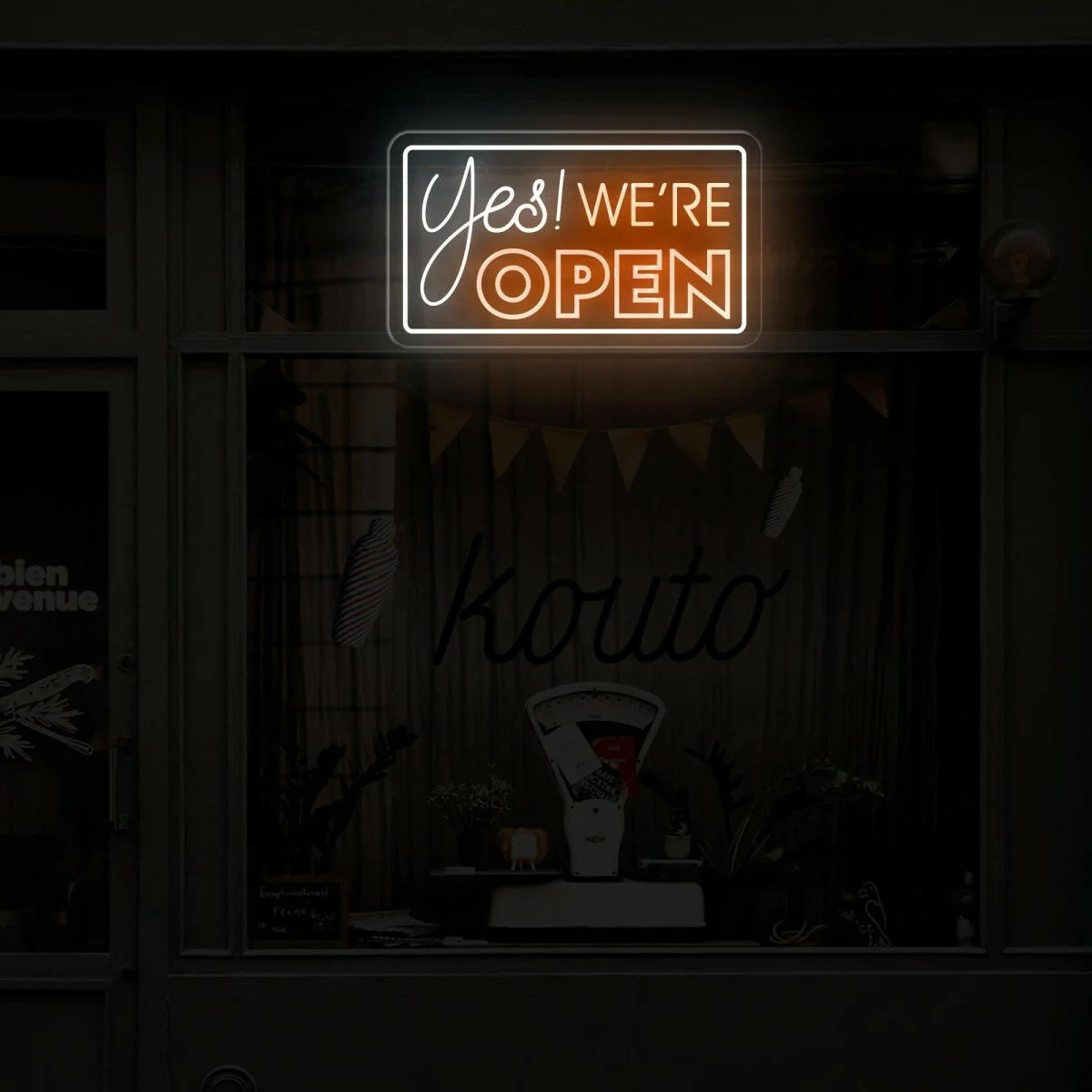 Yes! We're Open Neon Sign LED